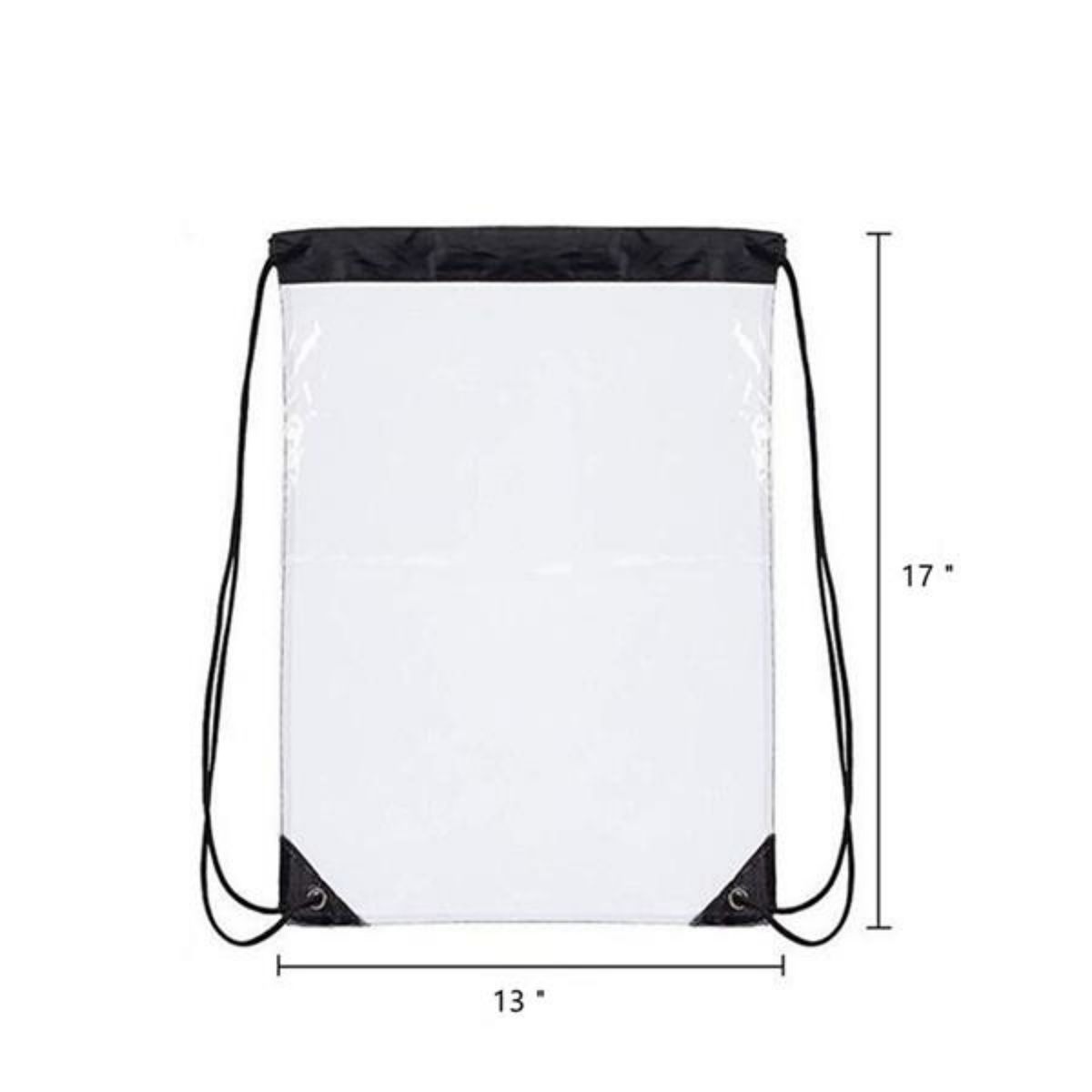 Transparent PVC Drawstring Bag