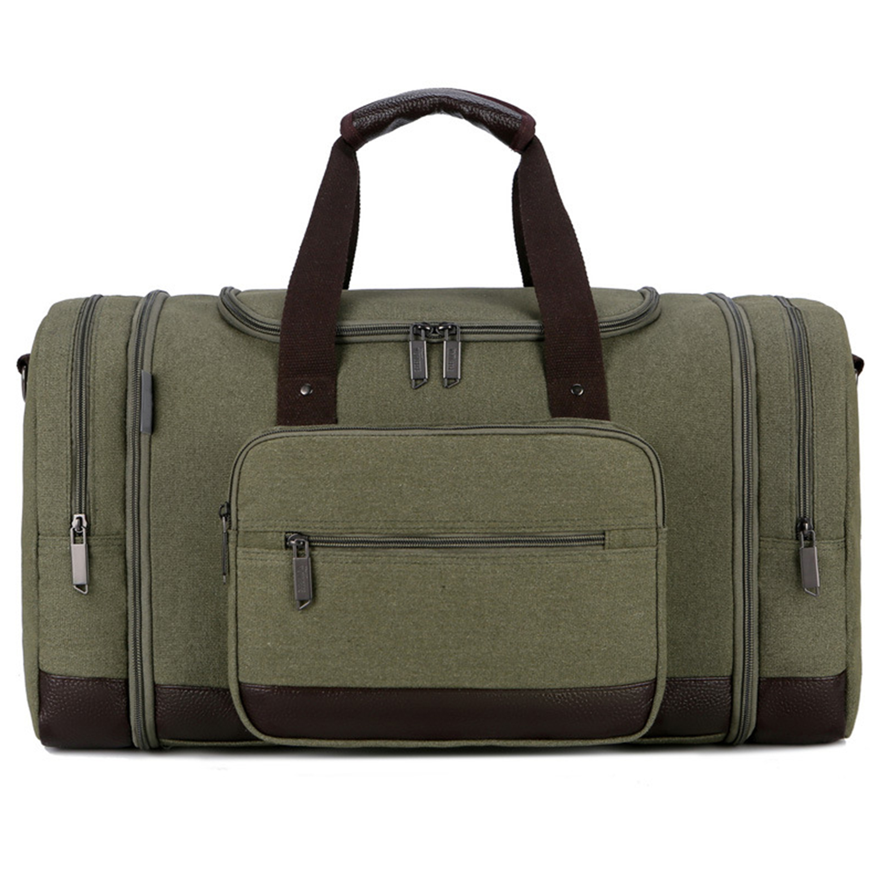 Canvas Shoe Compartment Travel Tote Bag 11