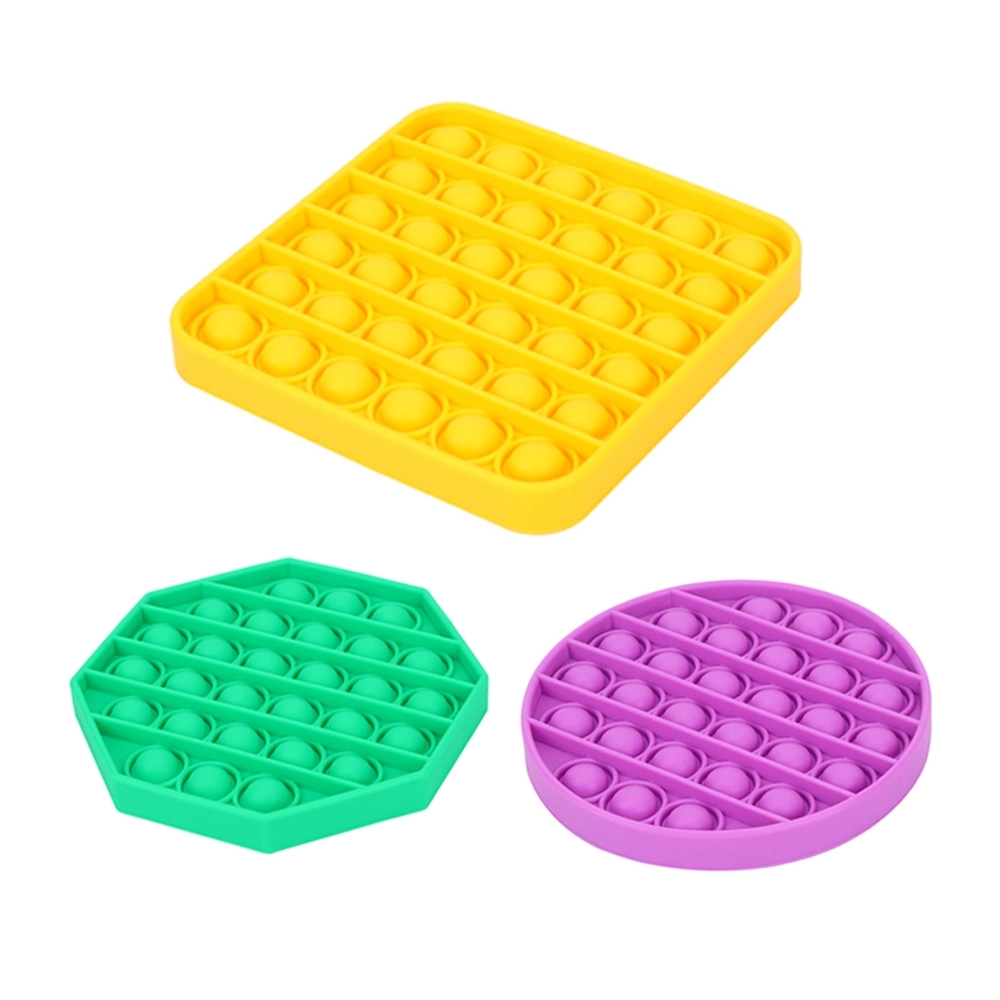 Bubble Pop Fidget Sensory Toys Silicone Stress Reliever Kids