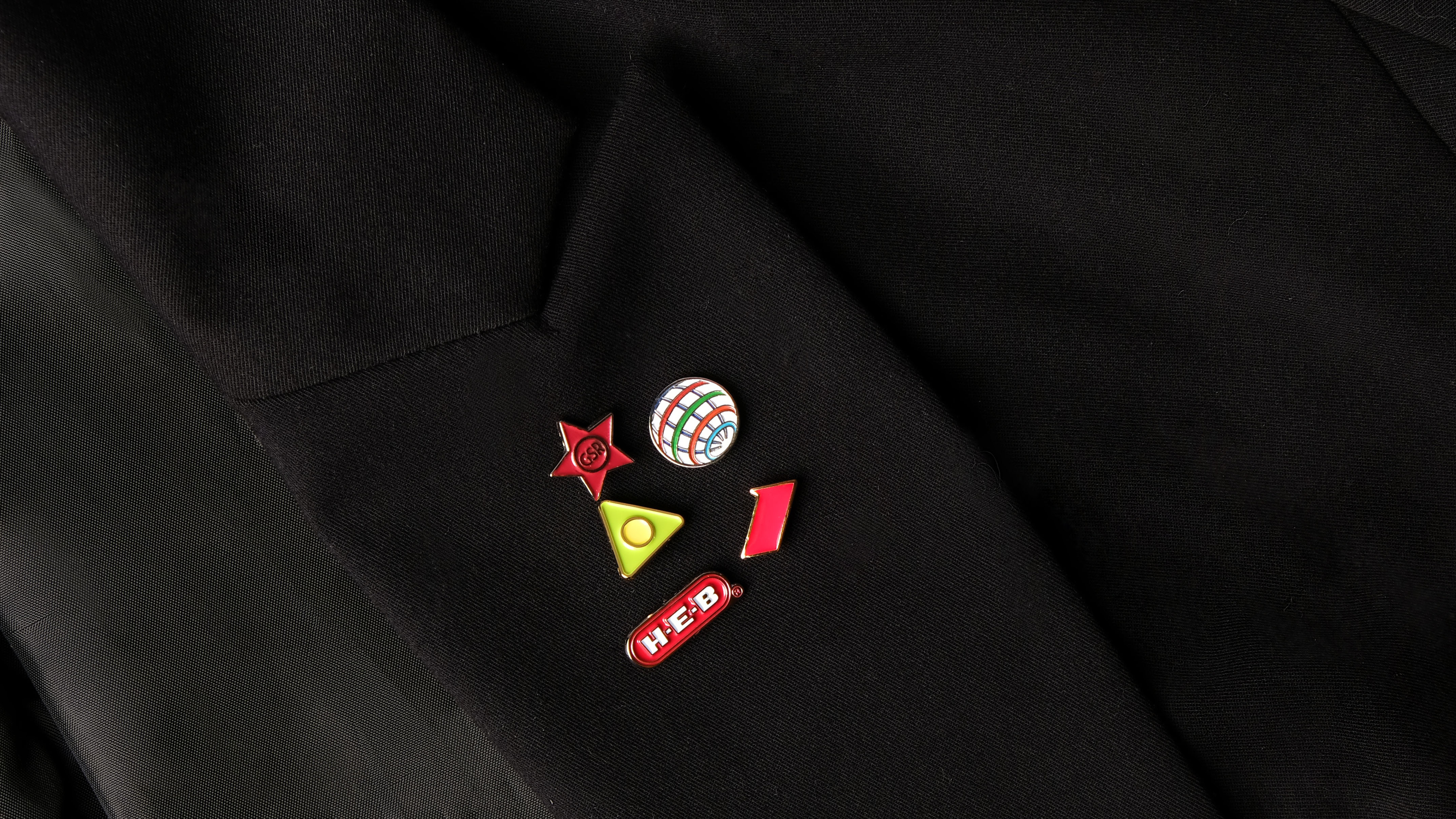 Diestruck Soft Enamel Lapel Pins: 1/2" W x 1/2" H 9