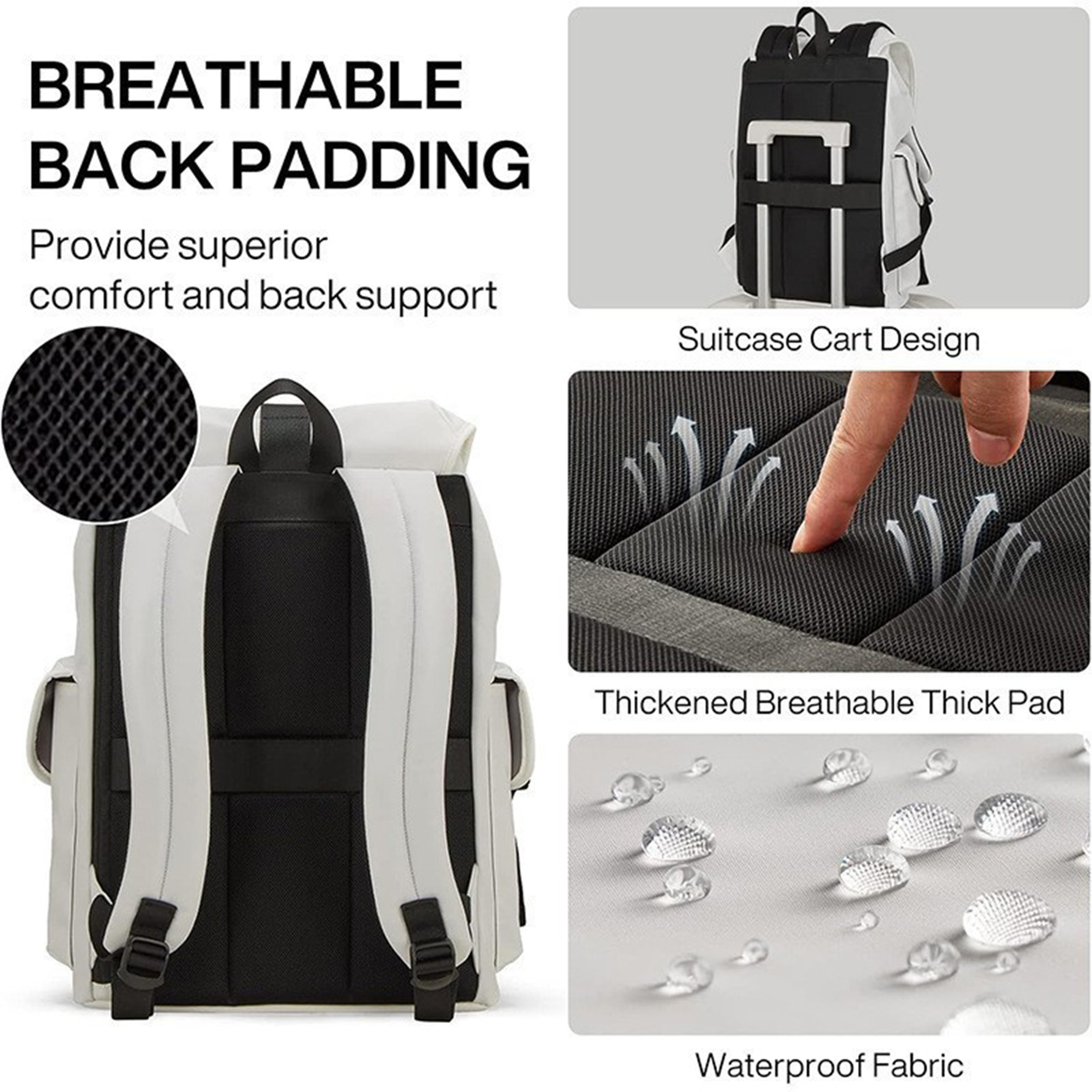 Oxford Multi Functional Travel Laptop Backpack 17