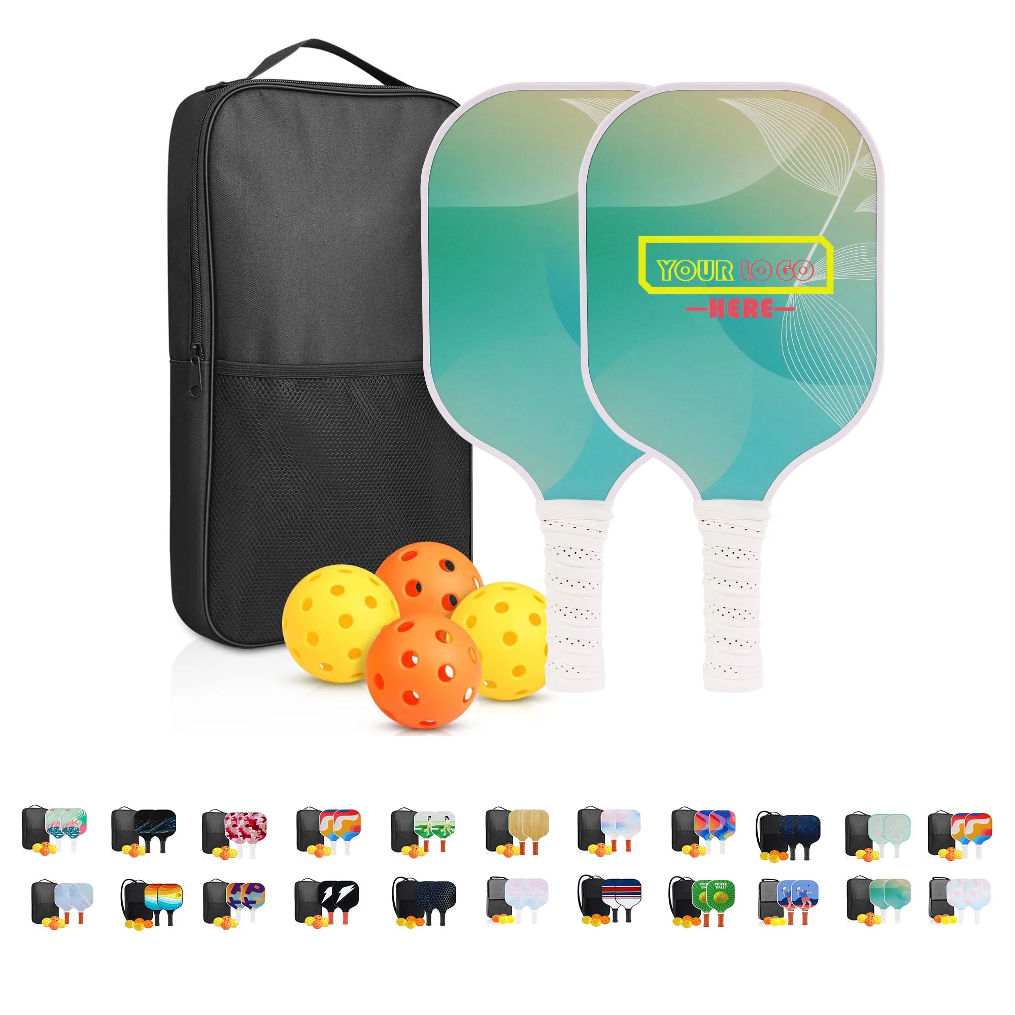 Portable Carry Bag Pickleball Paddles Set 11