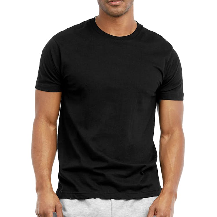 Men's Crew Neck T-Shirts - Small Black 3