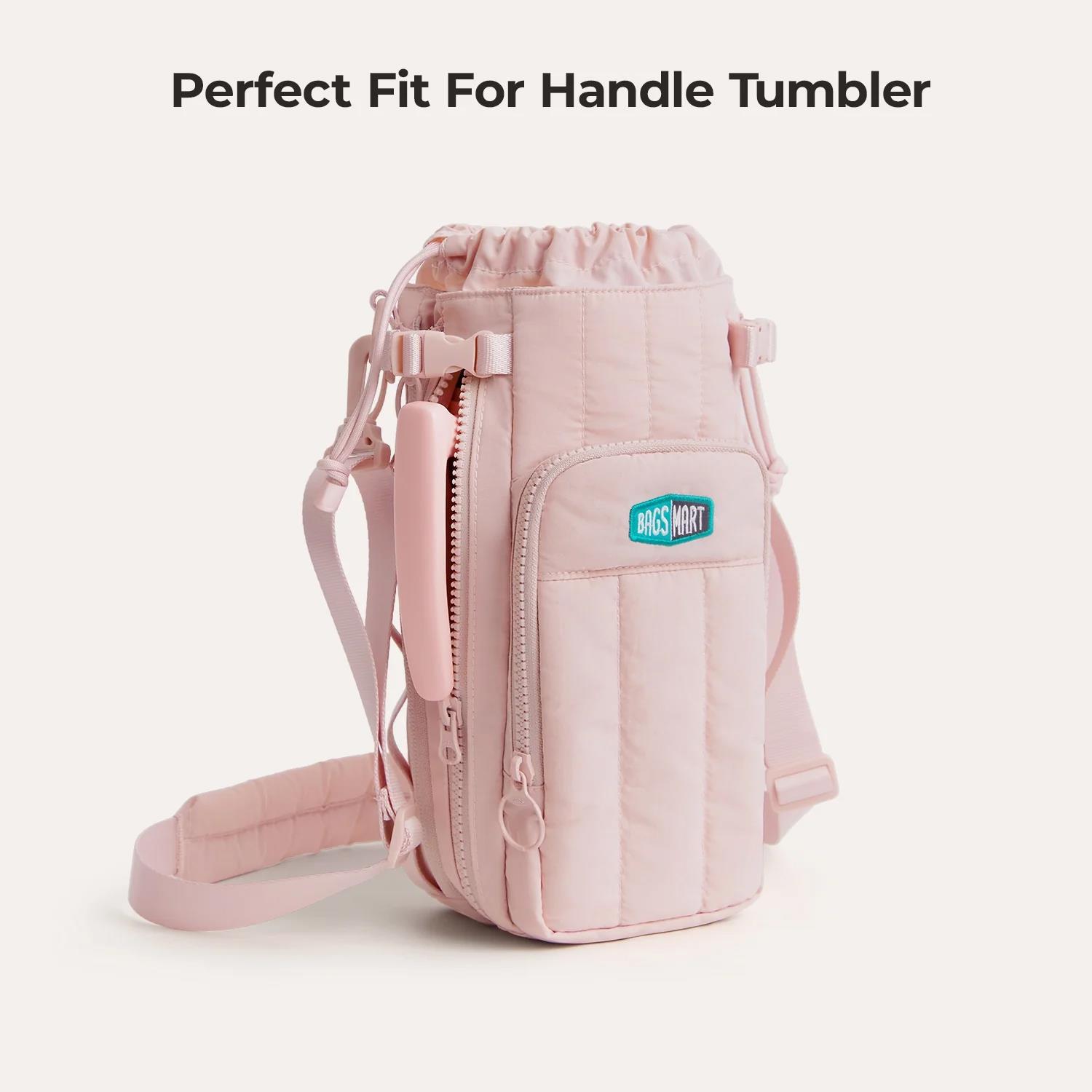BagsMart Walker 32oz - 64oz Expandable Water Bottle Sling - Pink