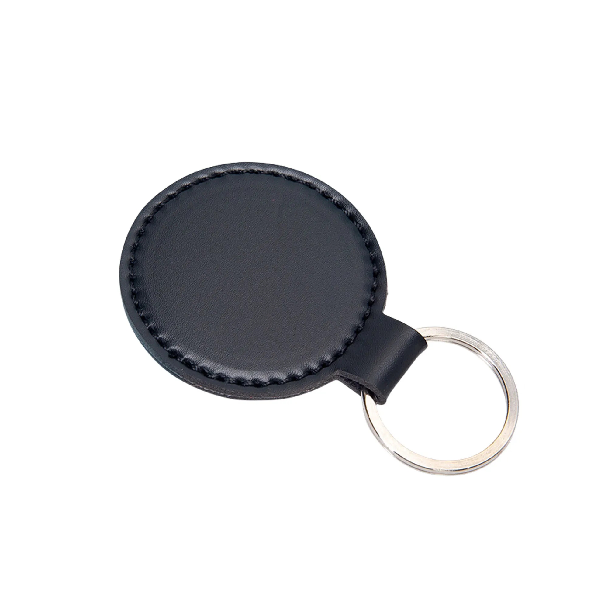 PU Leather Round Style Keychain 8