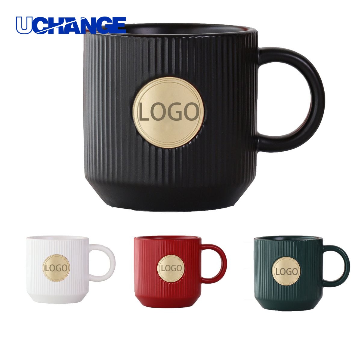 Copper Plate Ceramic Coffee Mug