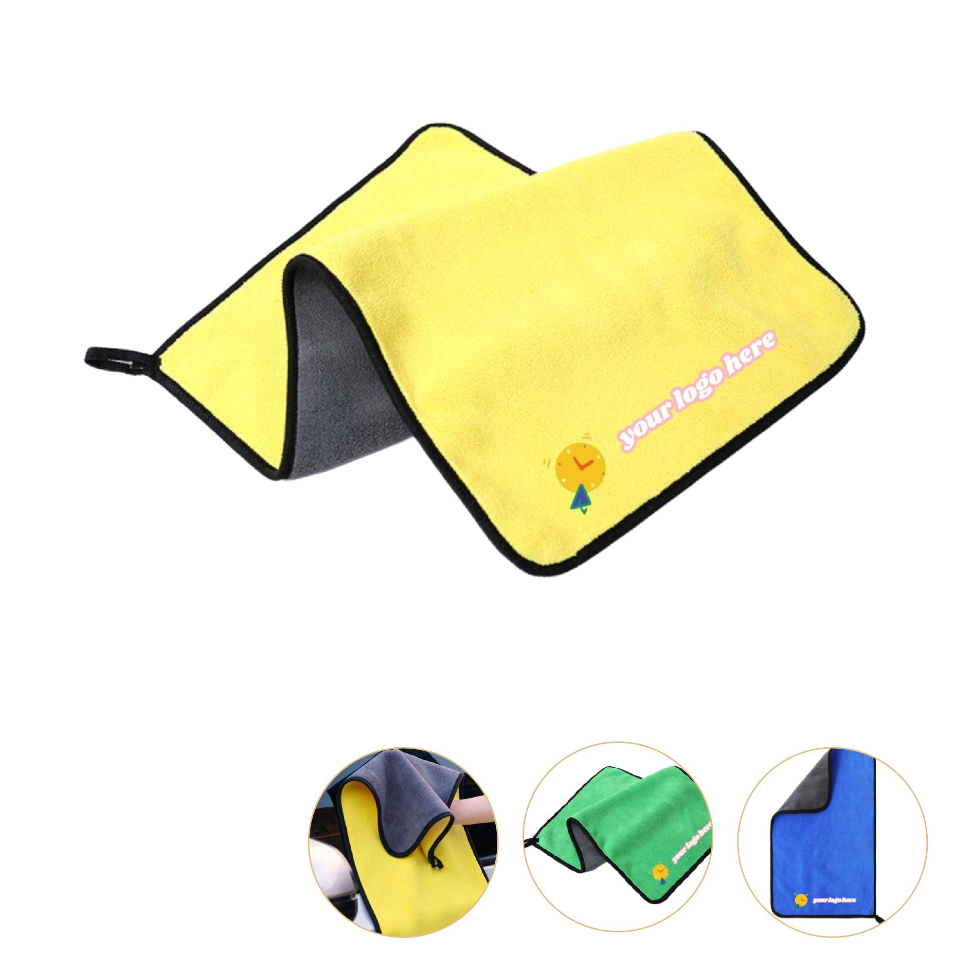 MOQ 10pcs Coral Fleece Car Towel 3