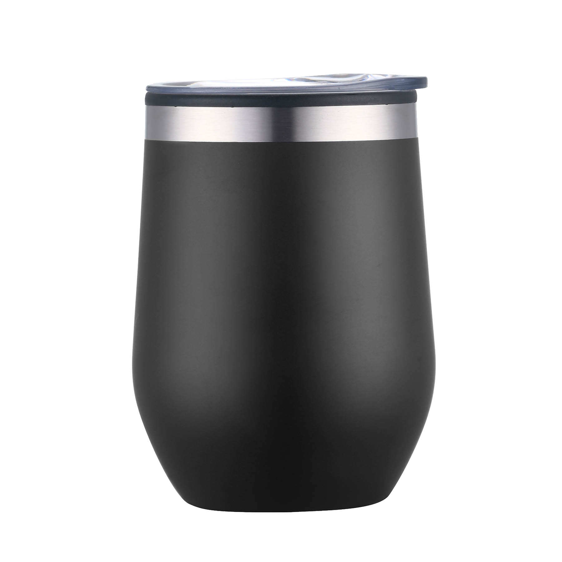 12 oz. Powder-Coated SS Outer with Polypropylene Inner Tumbler Wine Cup 19