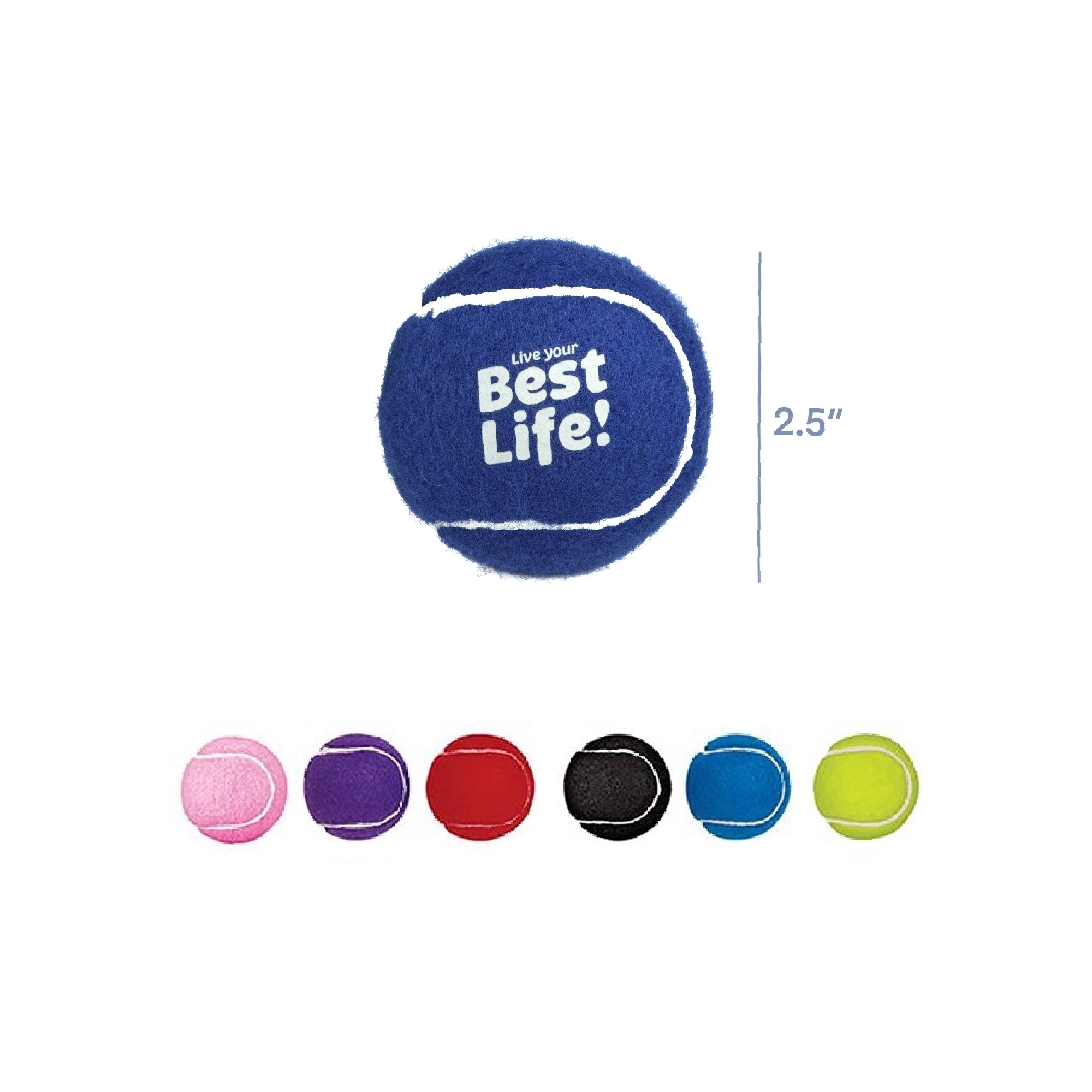 Colorful Pet Tennis Ball MOQ 50PCS 6