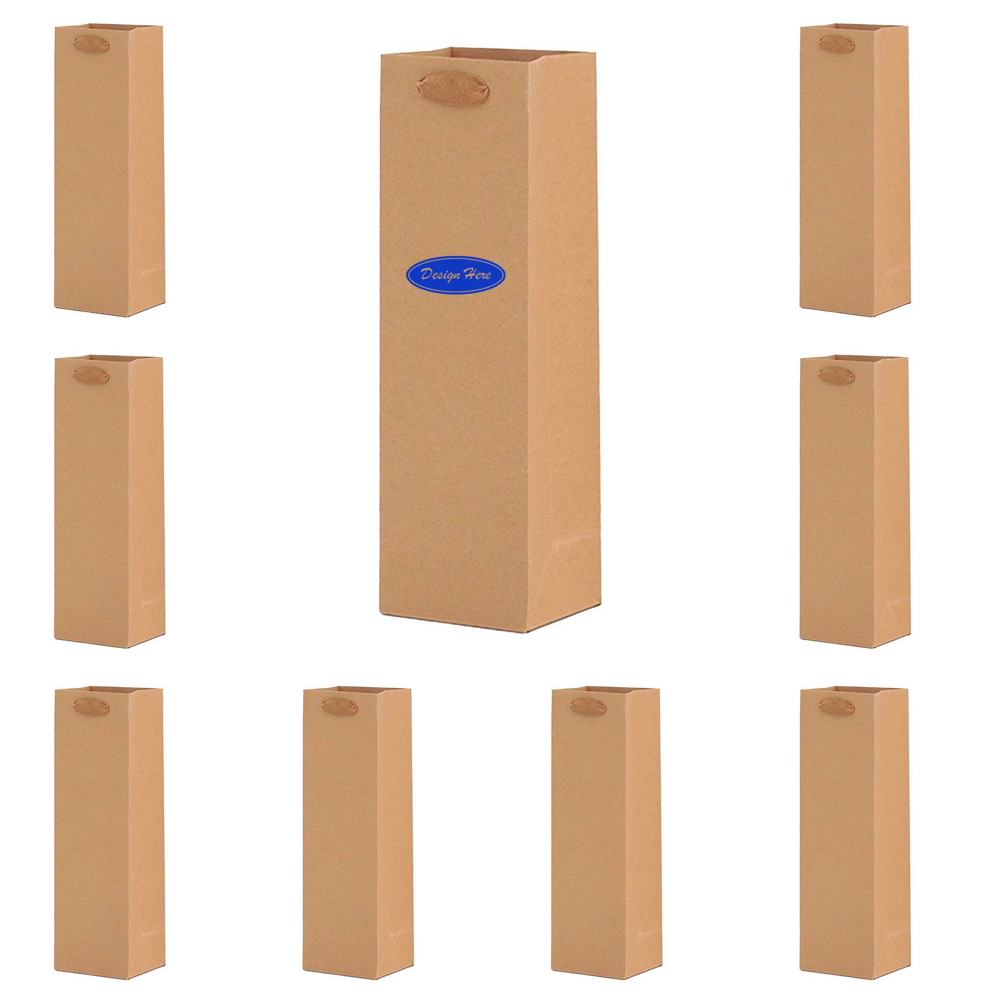 Kraft Wine Gift Bags 3