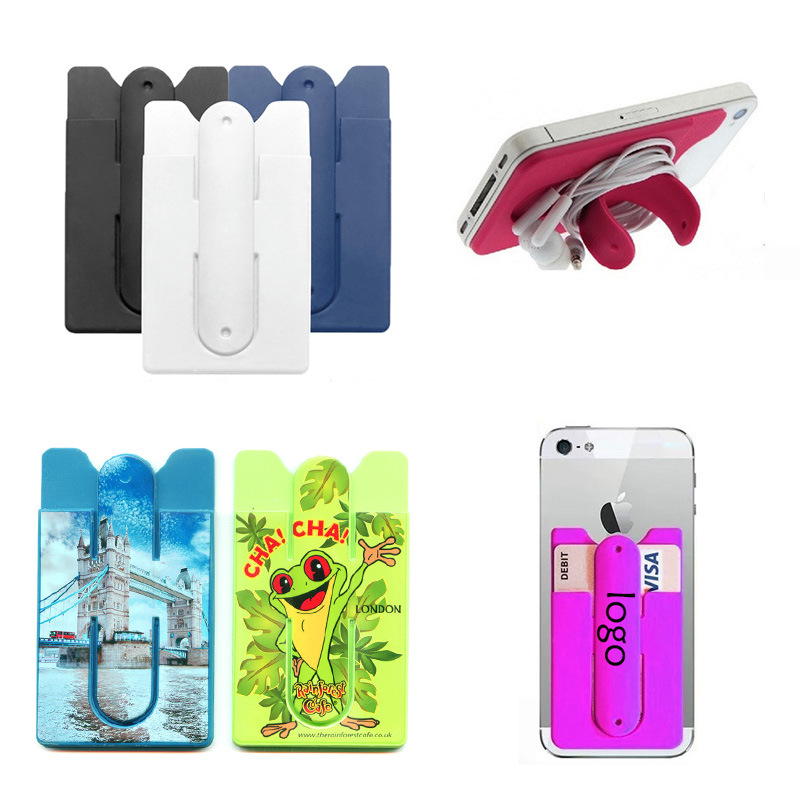 Silicone Phone Back Sticker Card Holder (1 color printing) - AWTD000210 |  Promotional Marketing Consultants Website