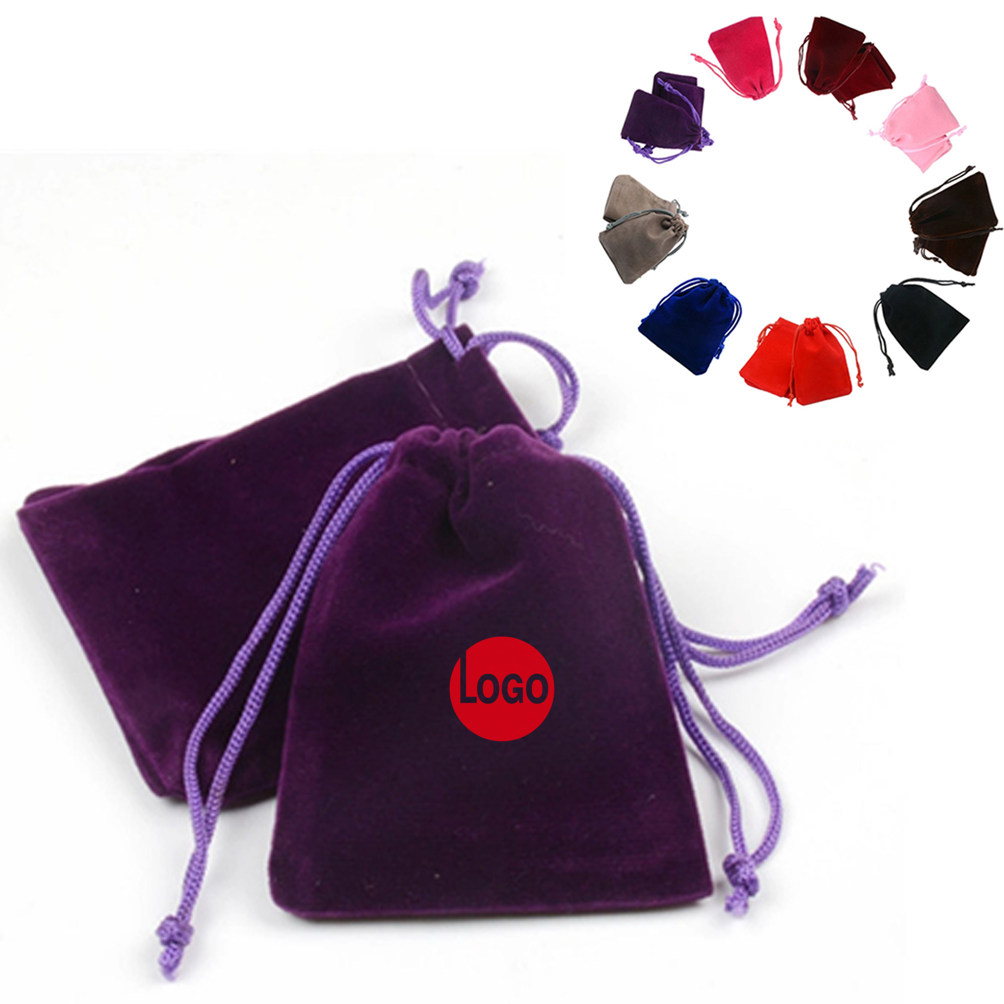 Stylish Pile Coating Drawstring Gift Bag 8