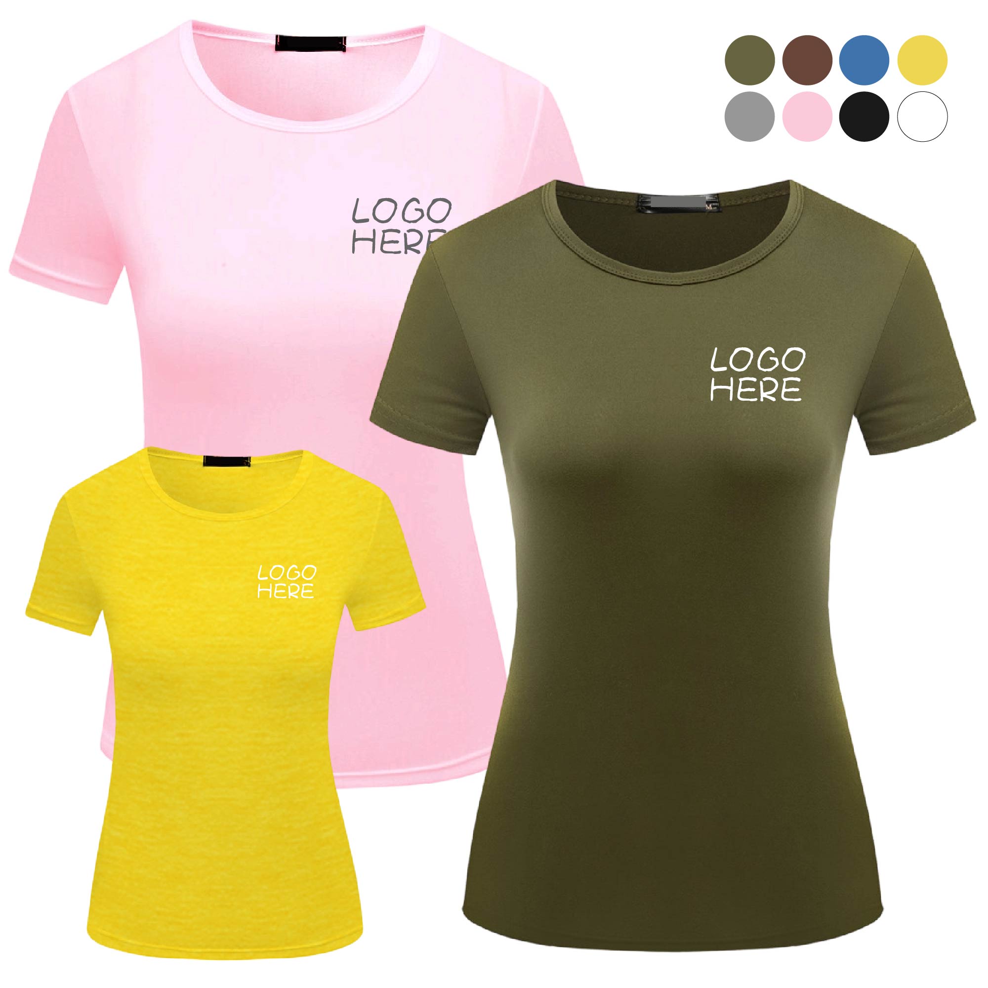 Unisex Polyester Short Sleeve T-Shirts