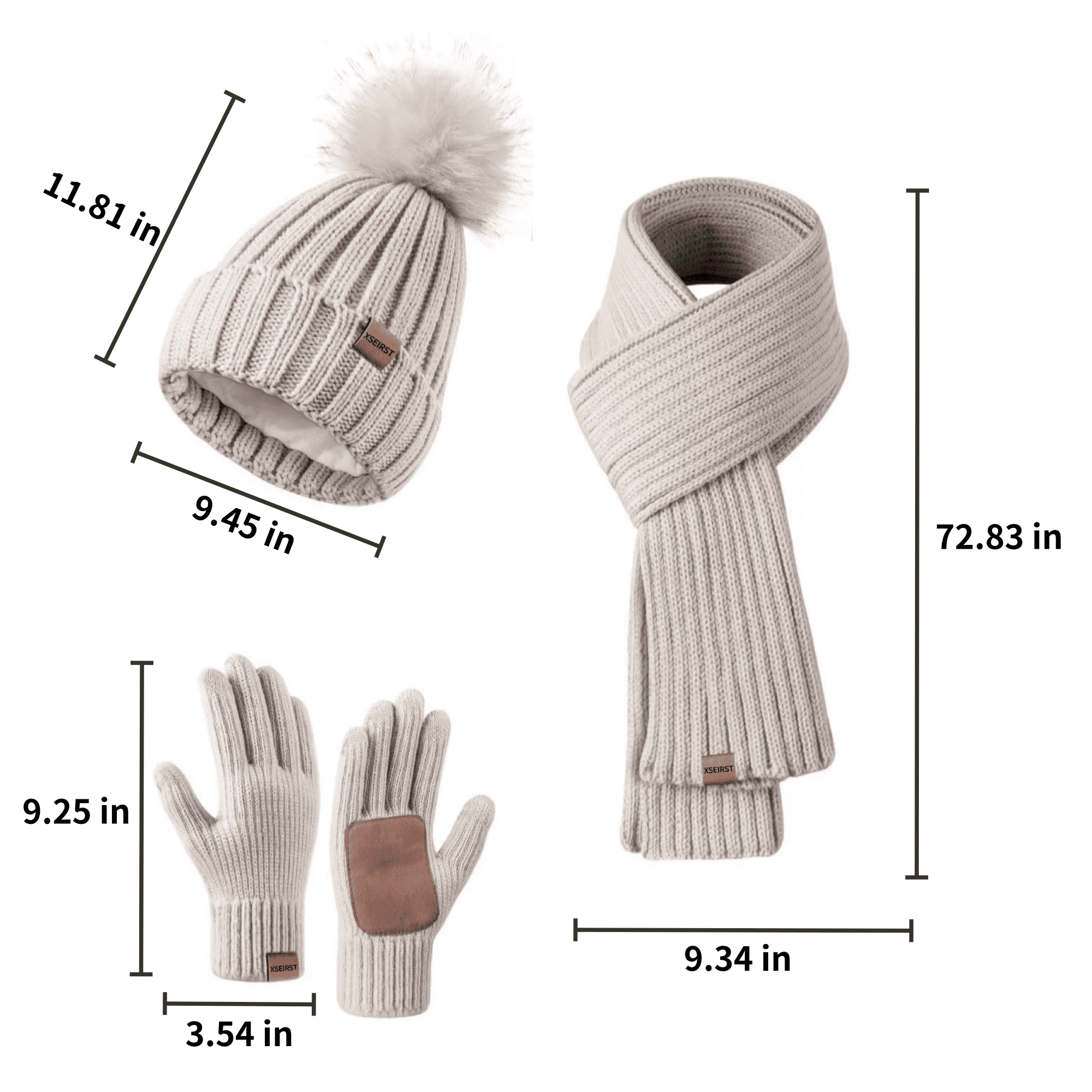 Unisex Touch Screen Cozy Winter Knitted Set 6