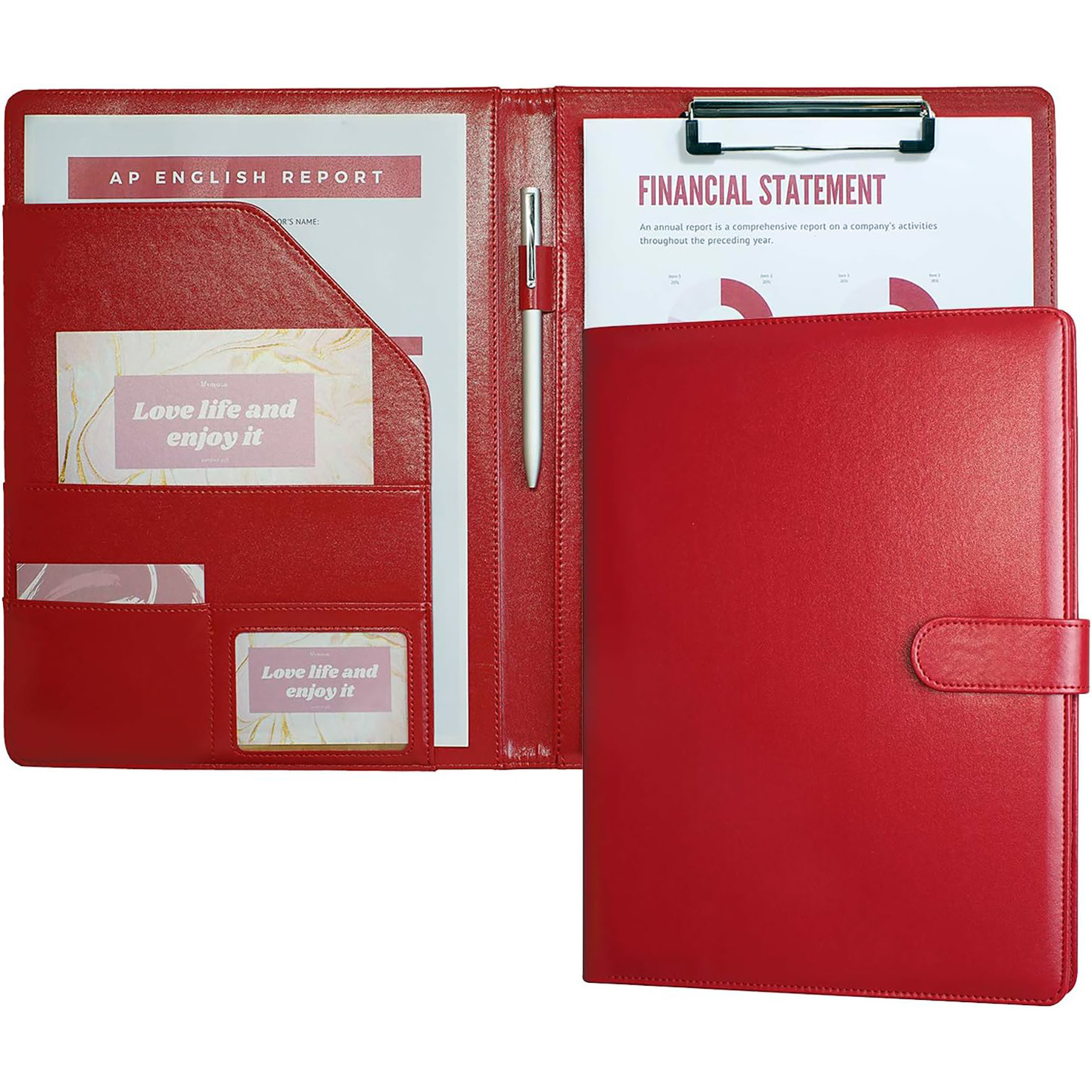 Faux Leather Storage Clipboard 5