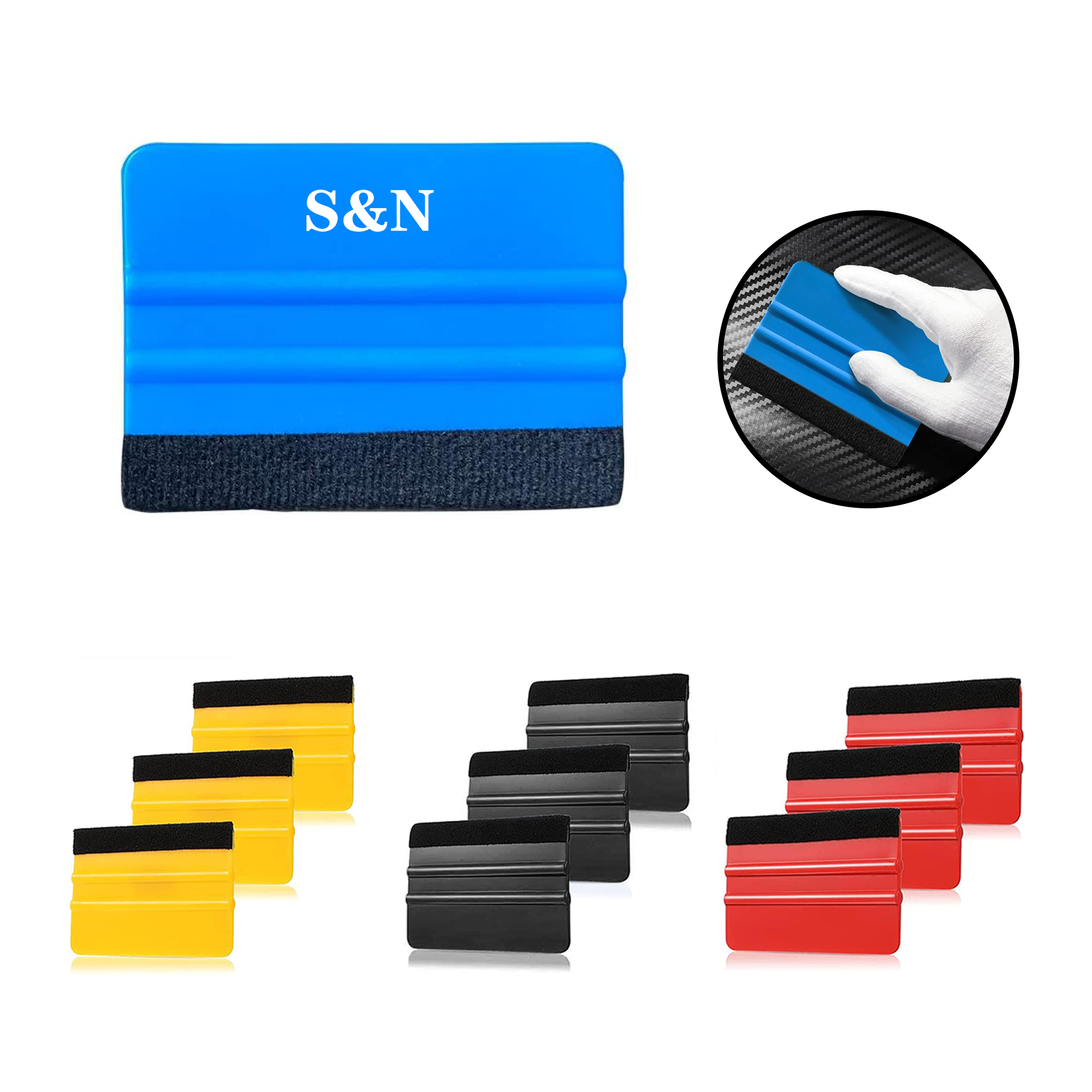 Car Window Film Tool Auxiliary Scraper 4