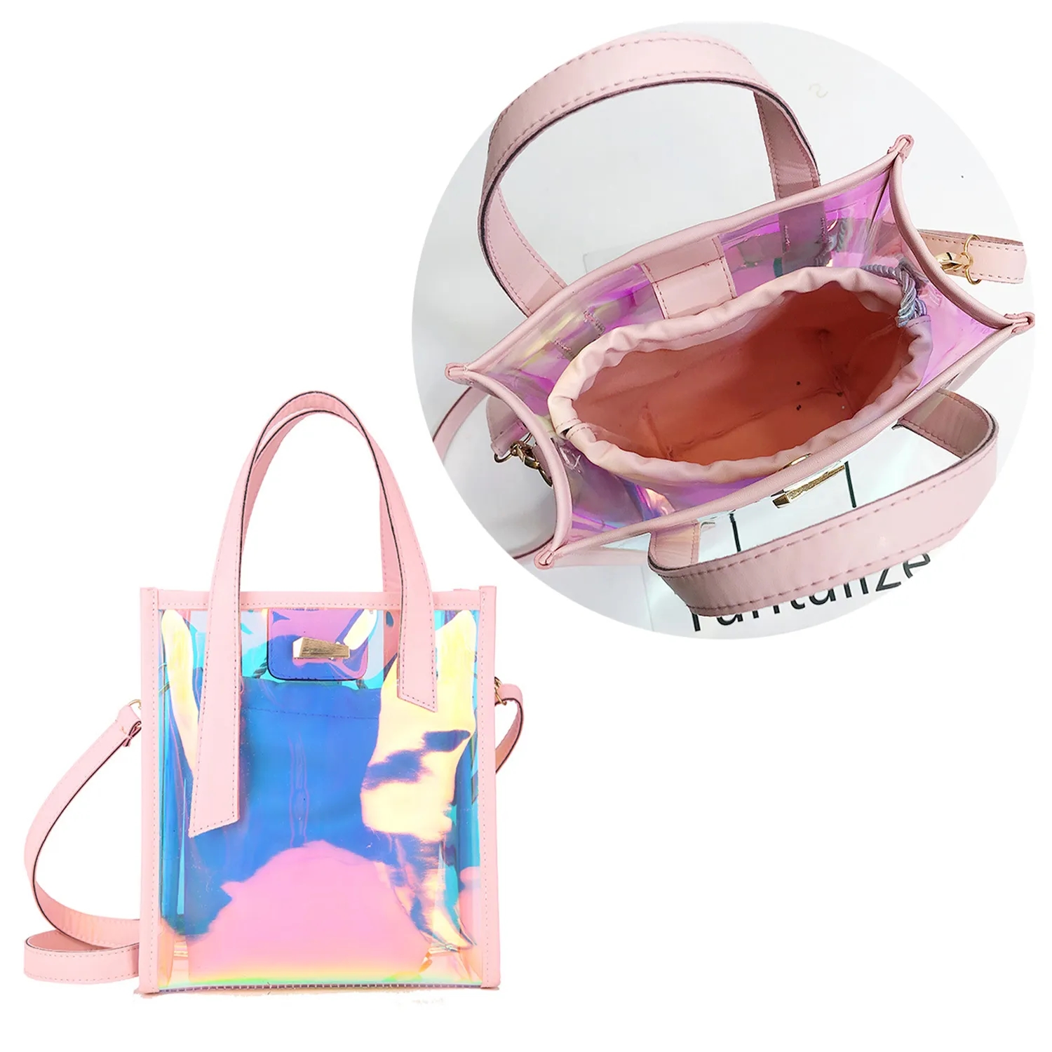 Holographic Rainbow Iridescent Handbag for Sports 5