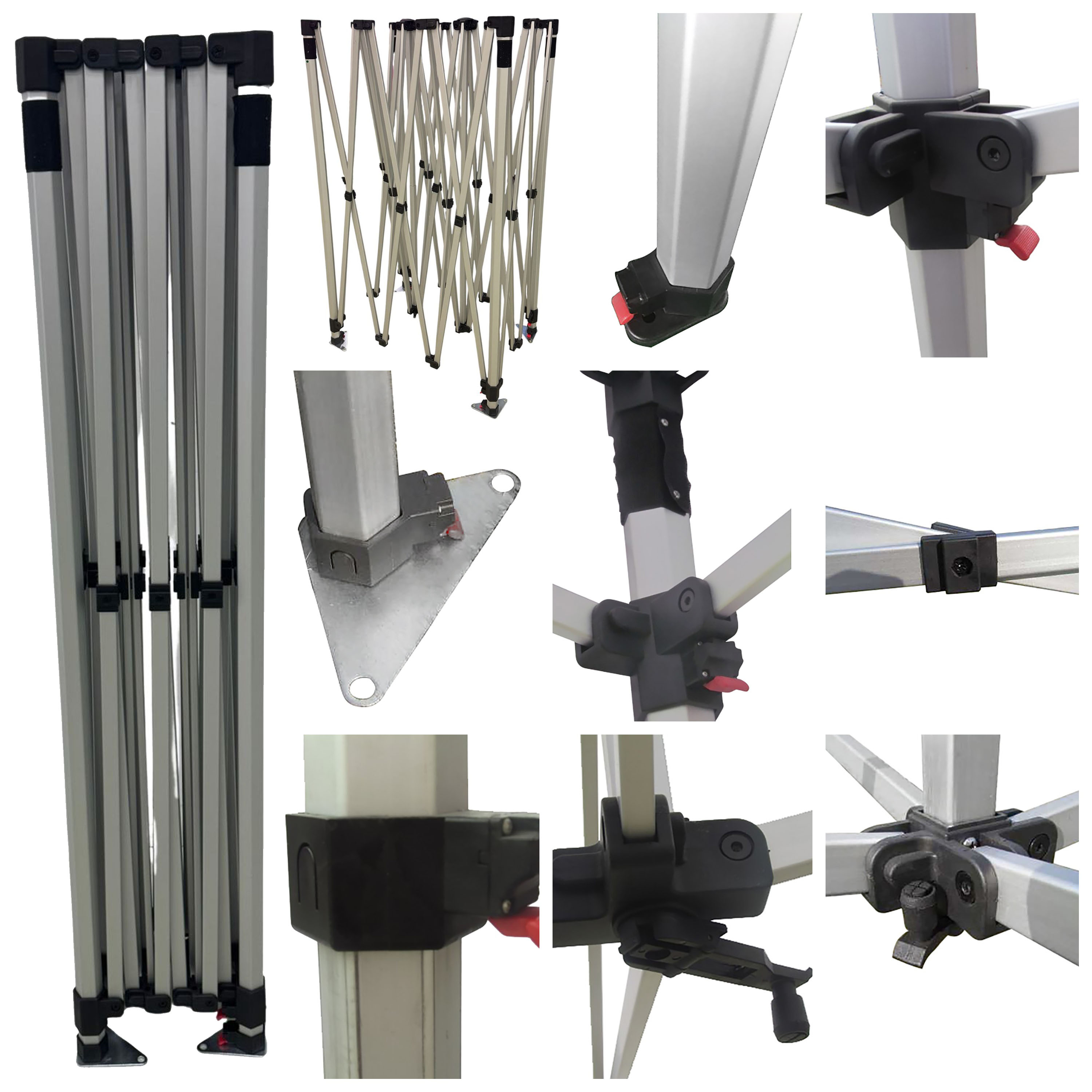 48Hr Quick Ship - Full Tent Package, 10' Tent, 15' Singlesided backwall, 2 Singlesided half sidewall 5