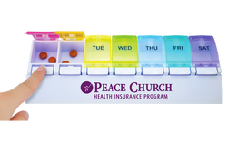 Weekly Push Button Pill Tray