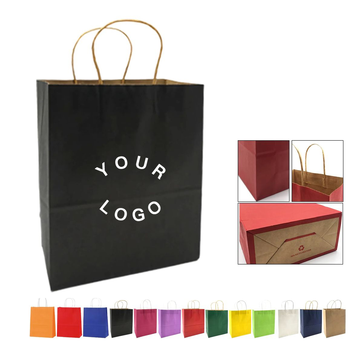 Small Kraft Paper Gift Bag 6x3.2x8.3