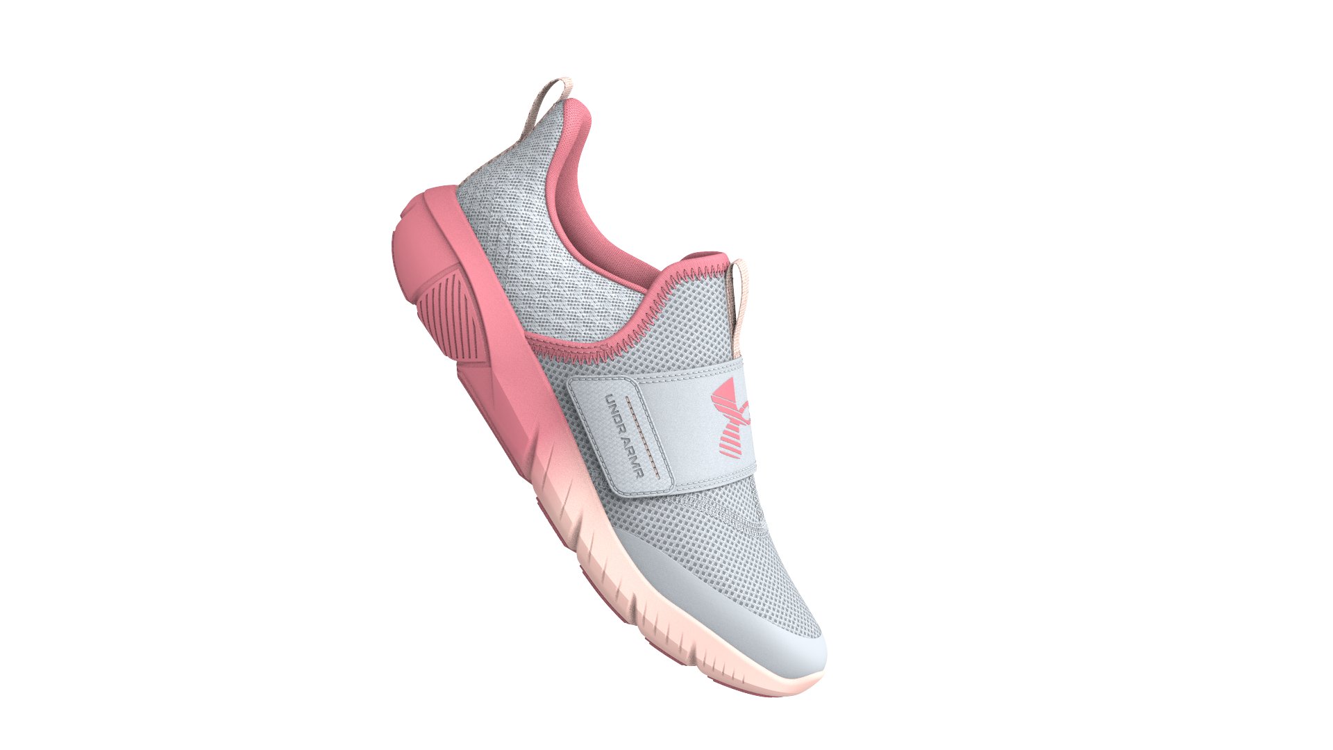 Girls' Grade School UA Flash Fade Running Shoes, custom youth shirt with logo imprint 5