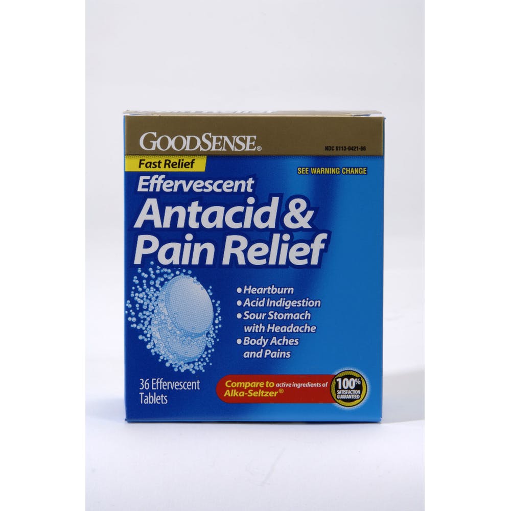 Antacid & Pain Relief - 36 Pack Effervescent Tabs 3