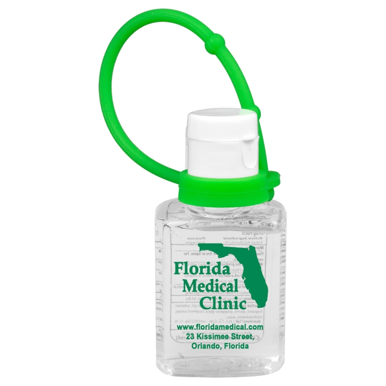 "SanPal S Connect" 0.5 oz Compact Hand Sanitizer Antibacterial Gel in Flip-Top Squeeze Bottle 12