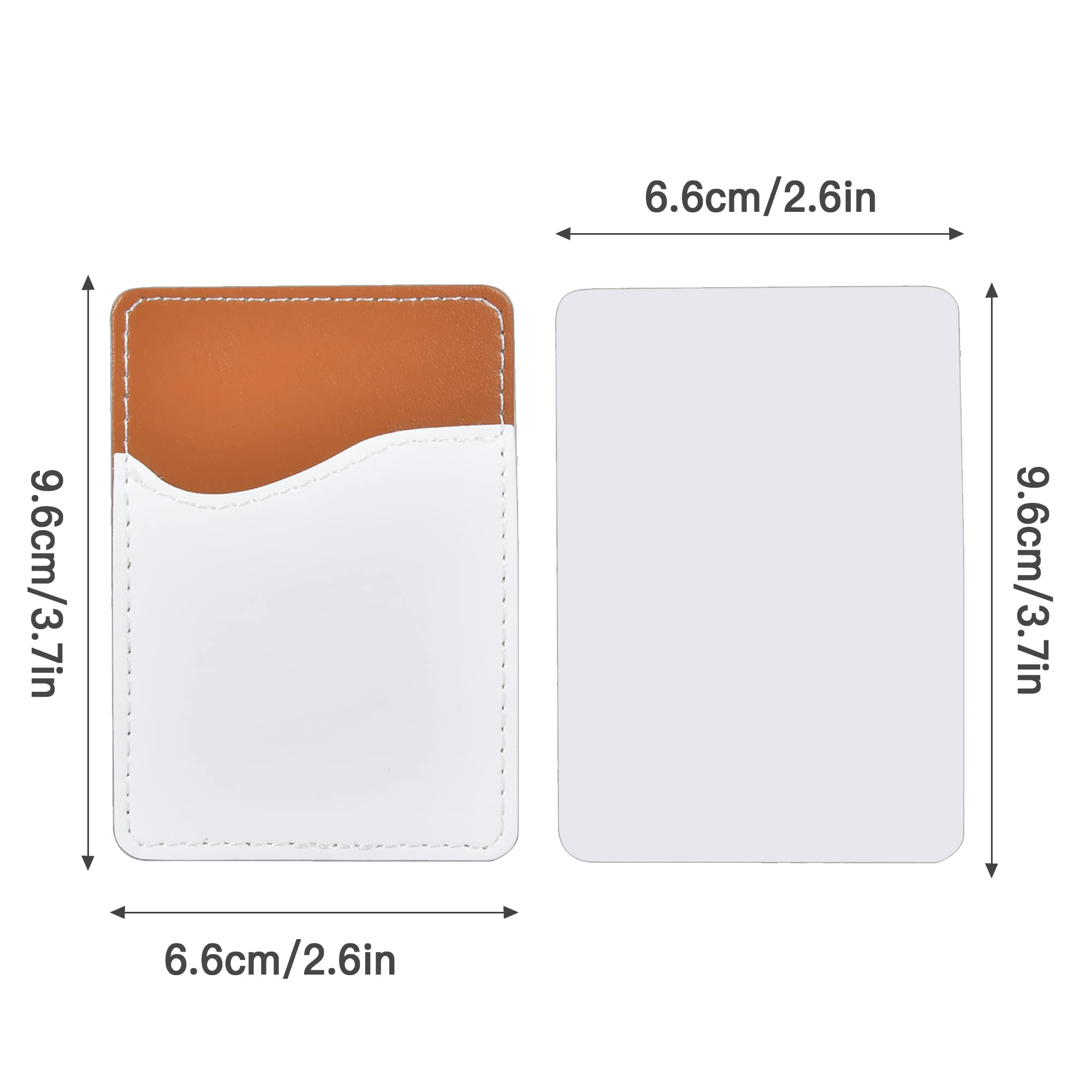 PU Leather Phone Card Holder with Adhesive Back 9