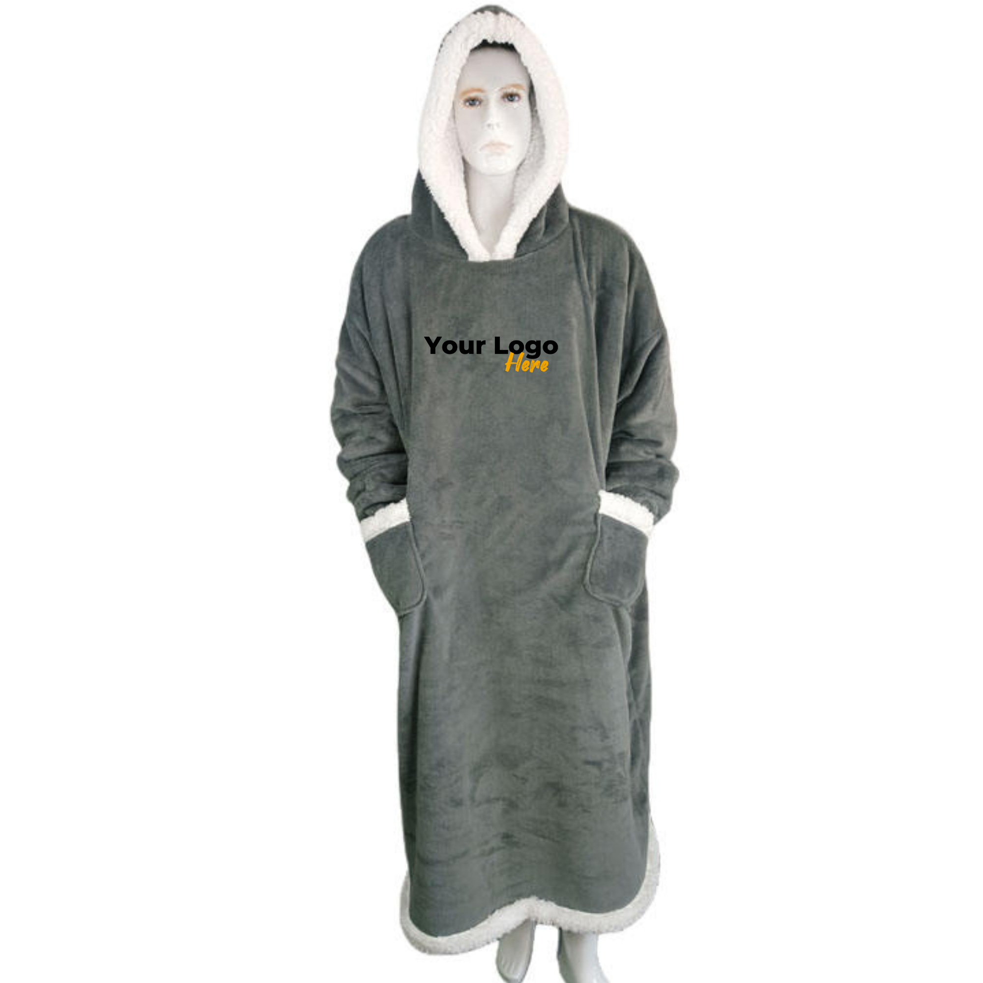 Oversized Sherpa Hoodie Blanket 3