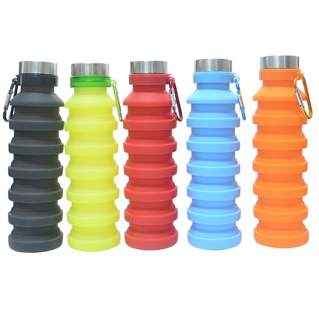550ML/18 Oz Telescopic Silicone Water Bottle