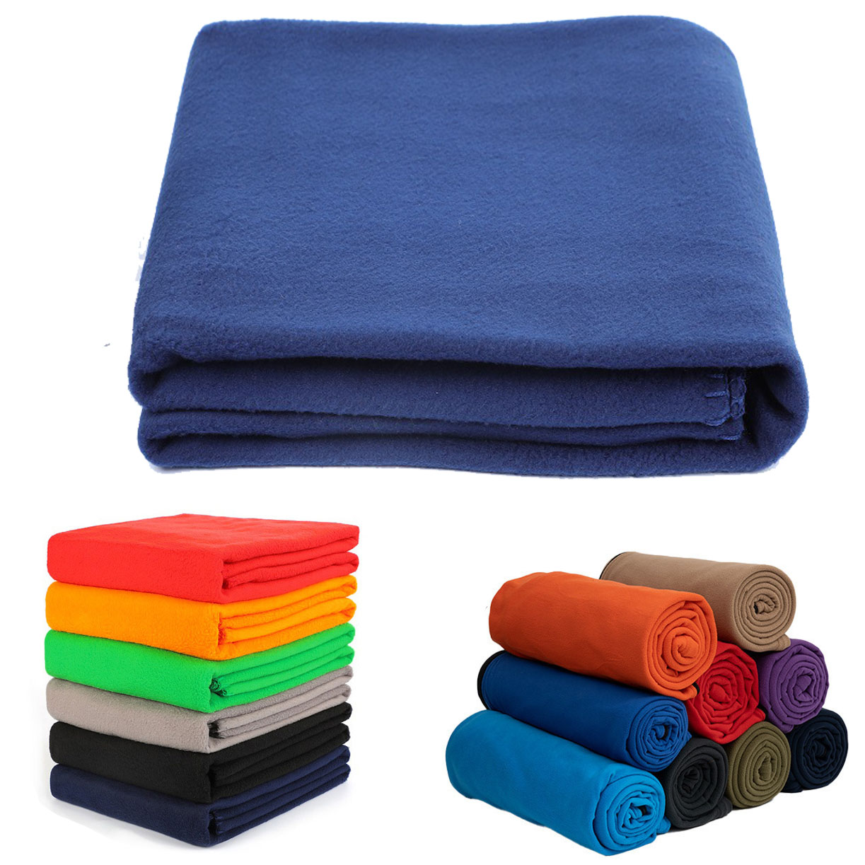 50x60 Warm Soft Lightweight Breathable Pet-Friendly Throw Fleece Blankets
