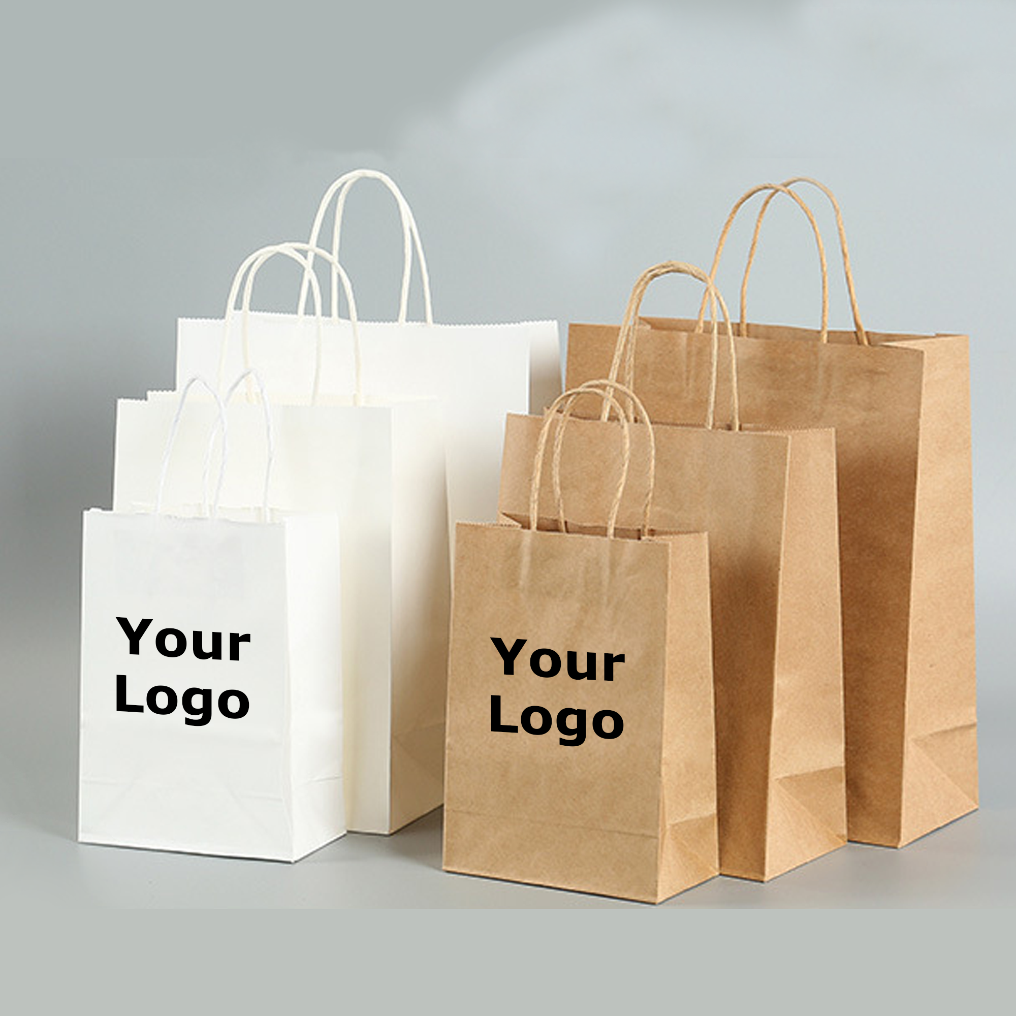Kraft Paper Wedding Gift Bags With Handles 8