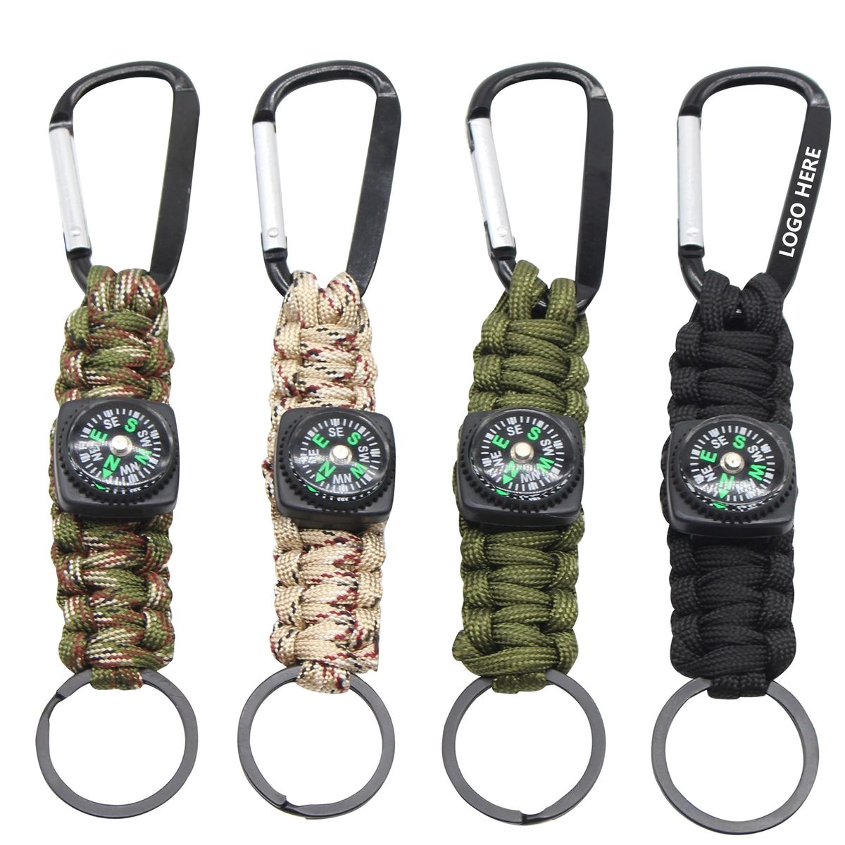 Key Chain Rope With Compass