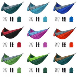 One Person Portable Hammock with Tree Straps