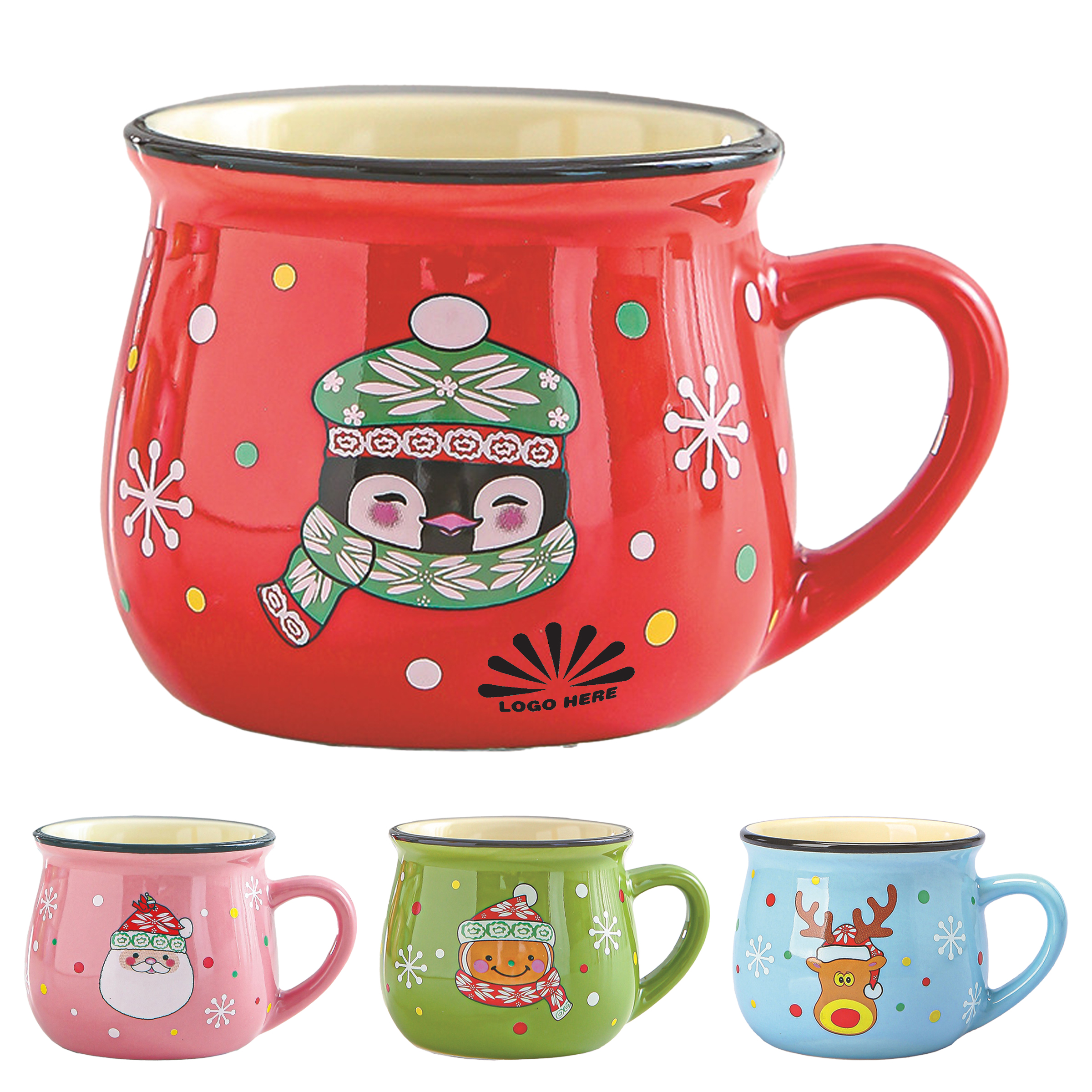 Custom Ceramic Cup for Festive Desserts 3