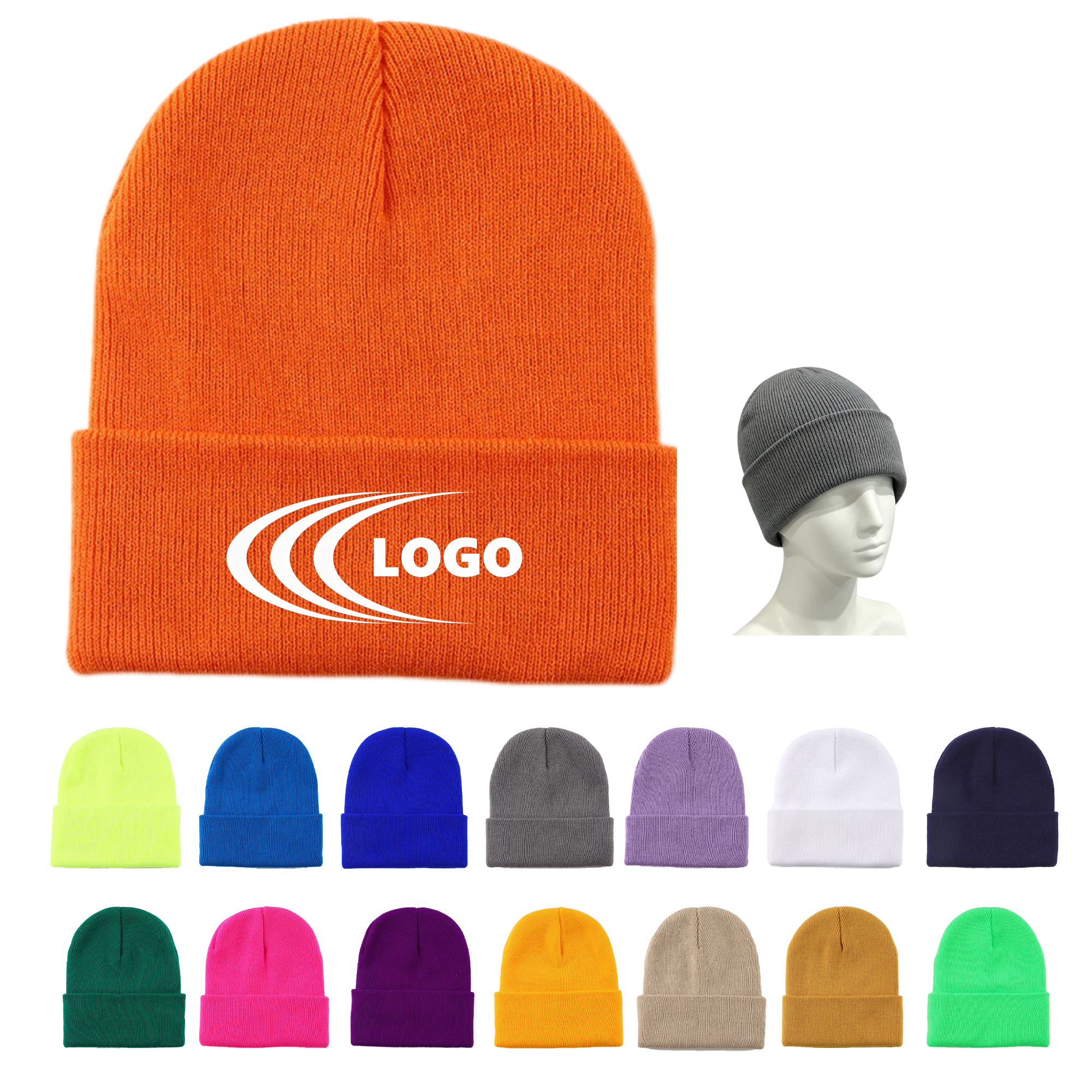 Custom Winter Warm Knitted Hats MOQ 10 2