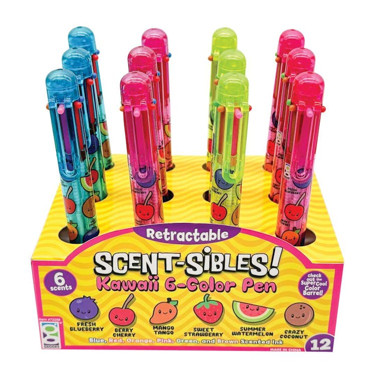 Scent-Sible Kawaii 6 in 1 Pens - Assorted Colors 3
