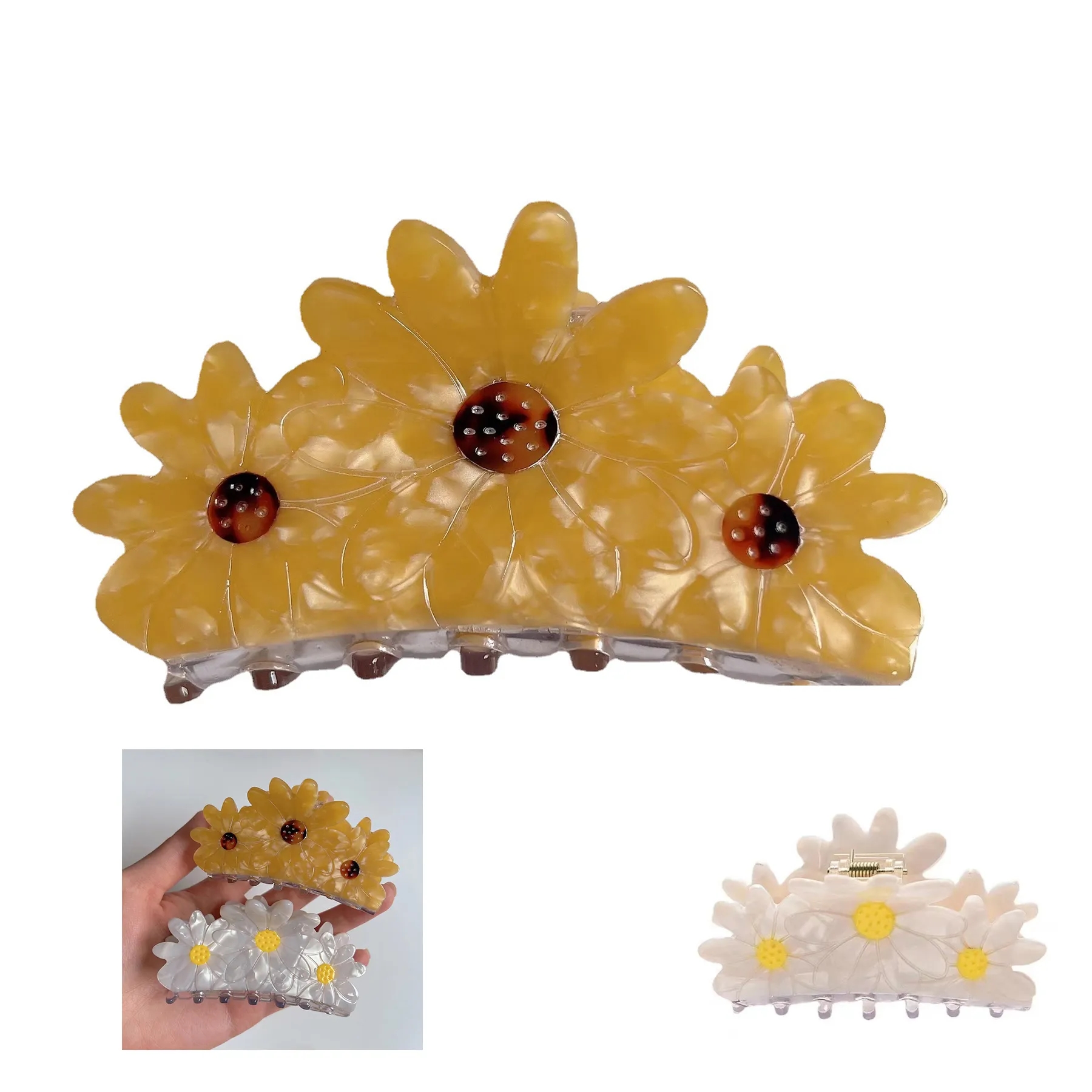 Daisy Minimalist Hair Clip 7