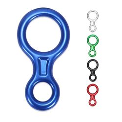 35KN Climb Figure 8 Descender Rigging Plate Rappel Gear