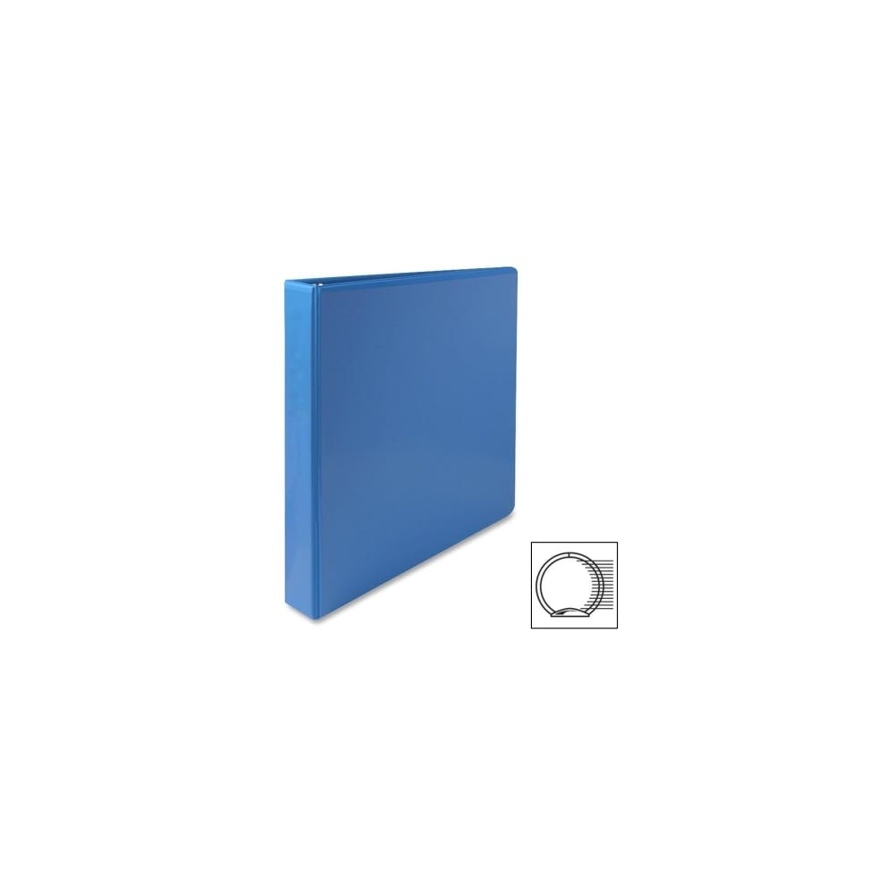 3 Ring Binders - Light Blue 1" 2 Interior Pockets 1