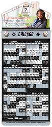 Magna-Card House Shape Magnet - Baseball Schedules (3.5 x 9)