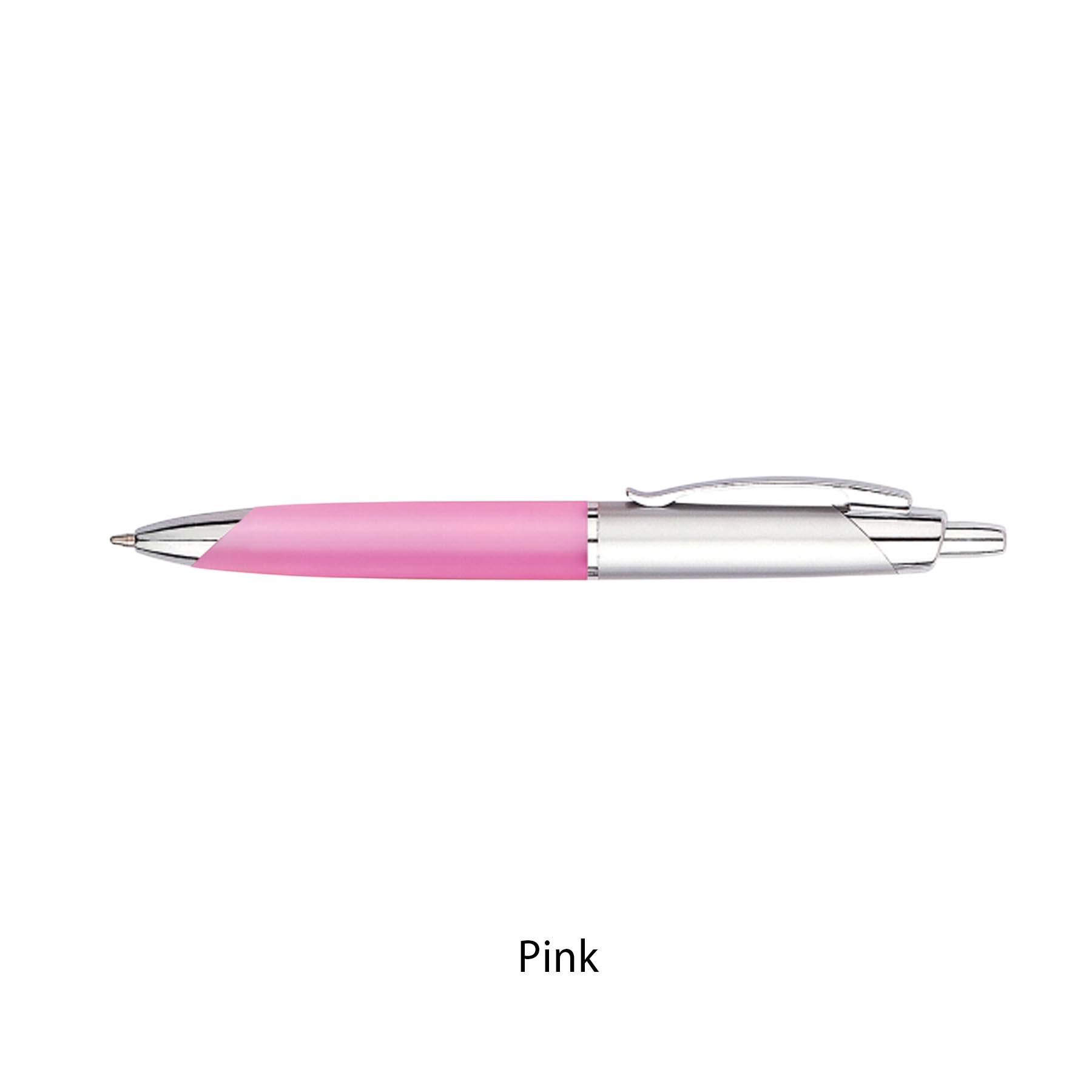 Half Tip Plastic Click Ballpoint Pen 23