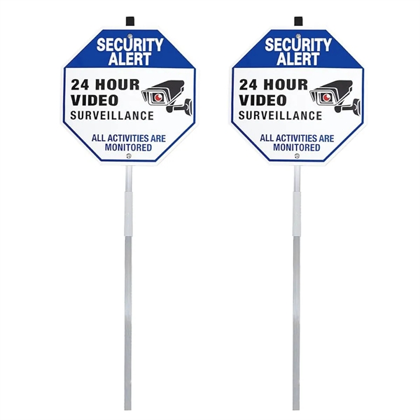 Security Alert 24 Hour Video Surveillance Sign