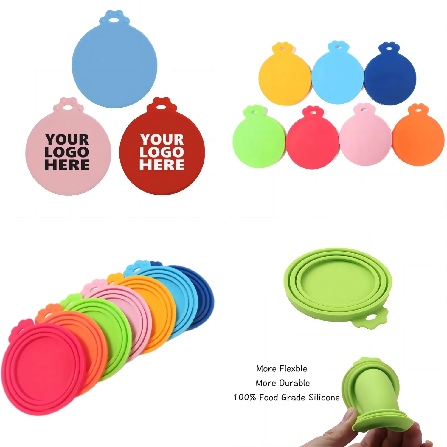 Reusable Silicone Cover Pet Food Can Lid MOQ50 3