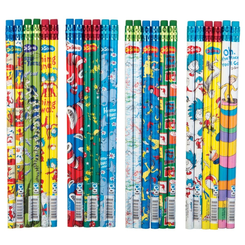 Dr. Seuss #2 Pencils - 72 Count 12 Designs 2