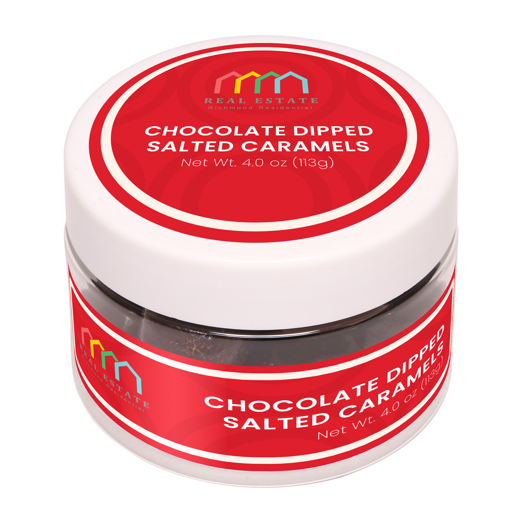 Chocolate Dipped Salted Caramels : Small Jar 8
