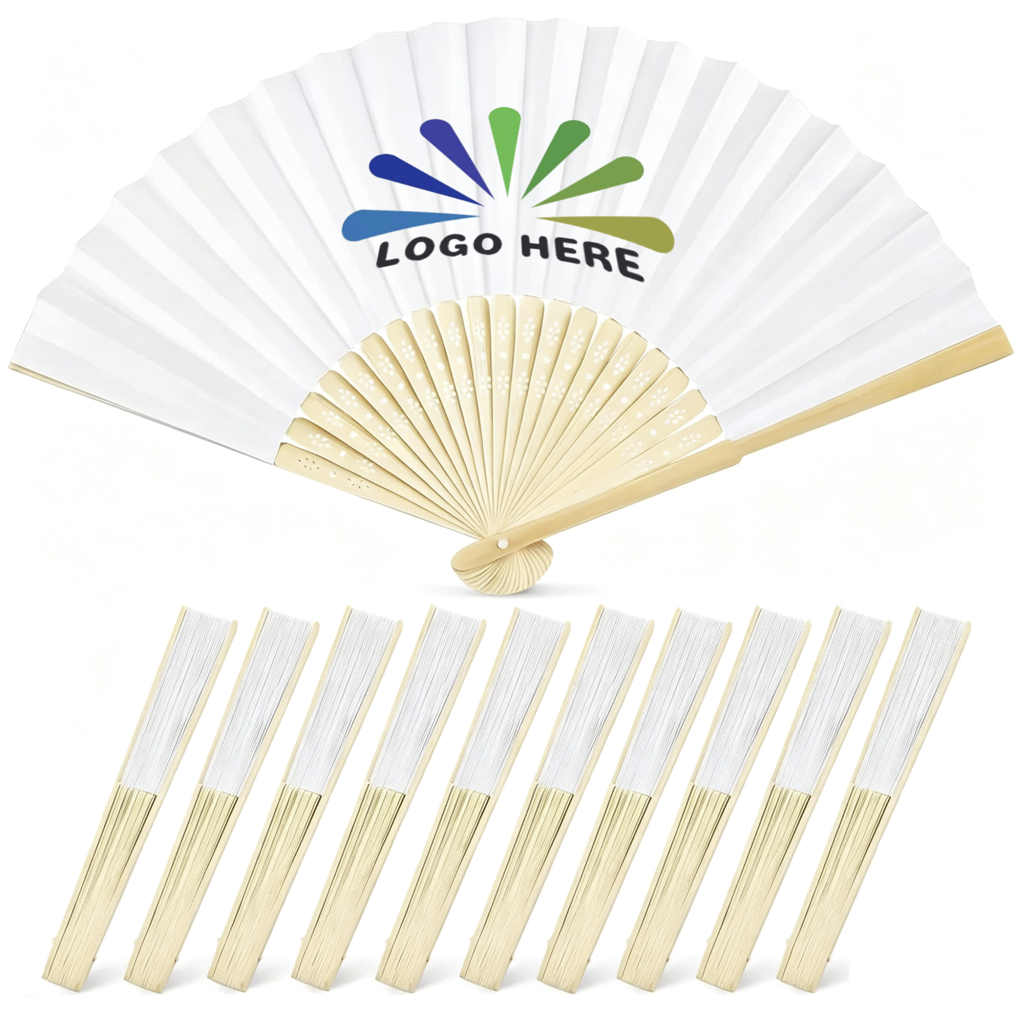 Bamboo Paper Hand Fan 1