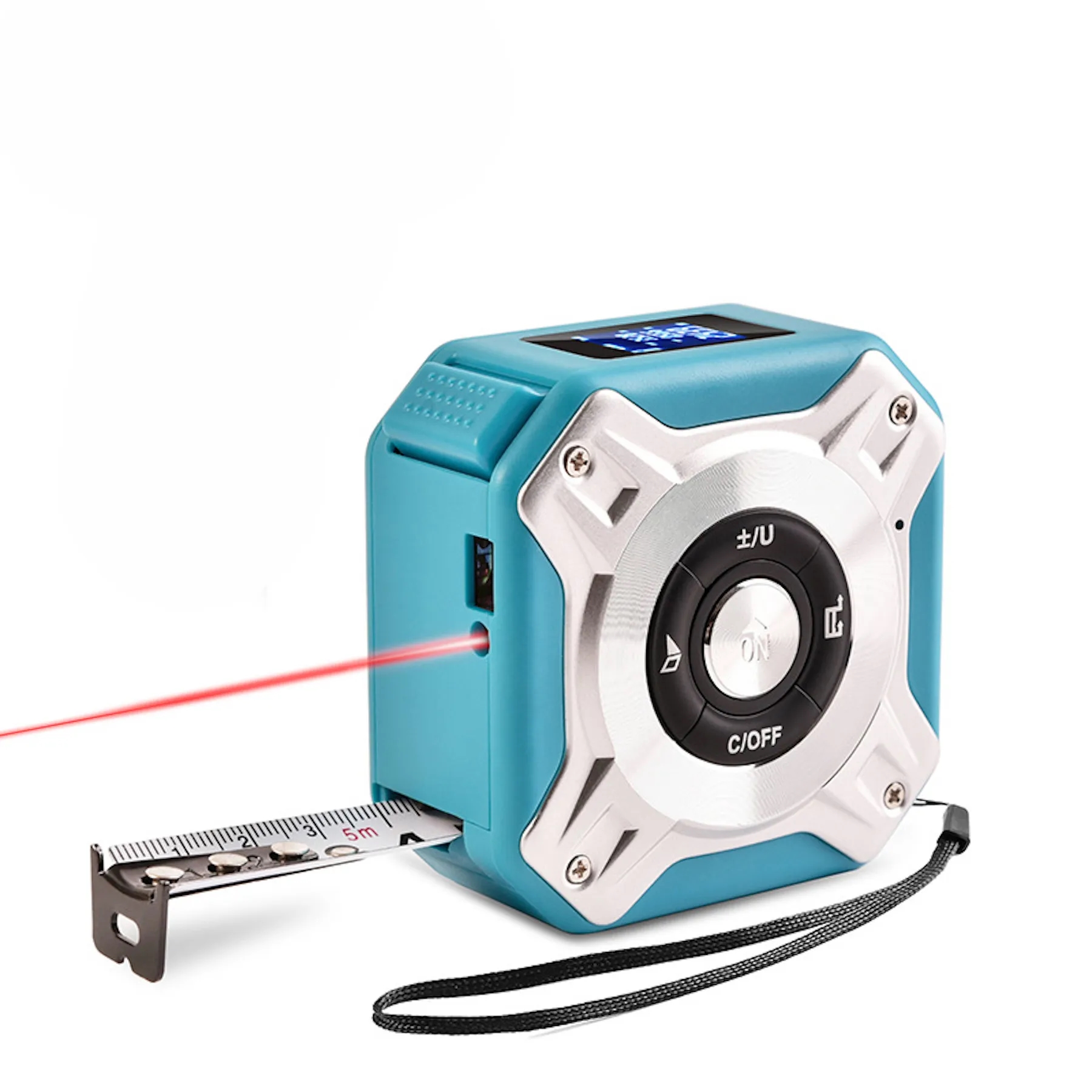 2 in 1 USB Rechargable Lasers Distance Tape Measure 11