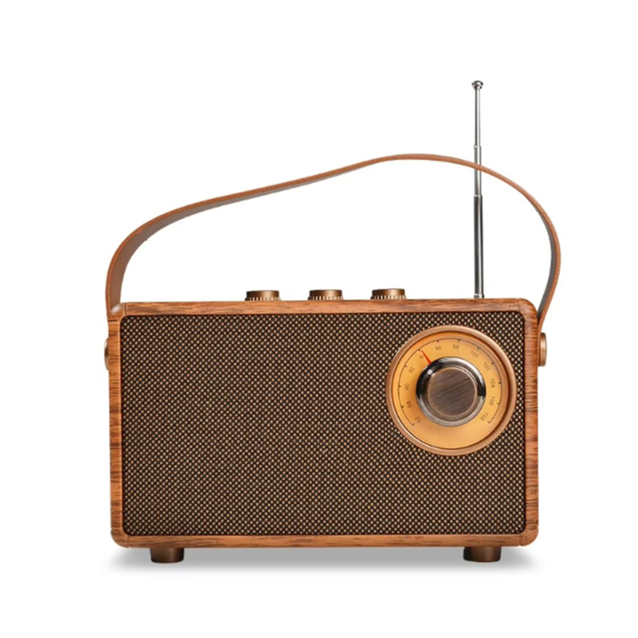 SonicWave Retro Bluetooth Speaker with USB, TF Card, AUX & FM Radio 18