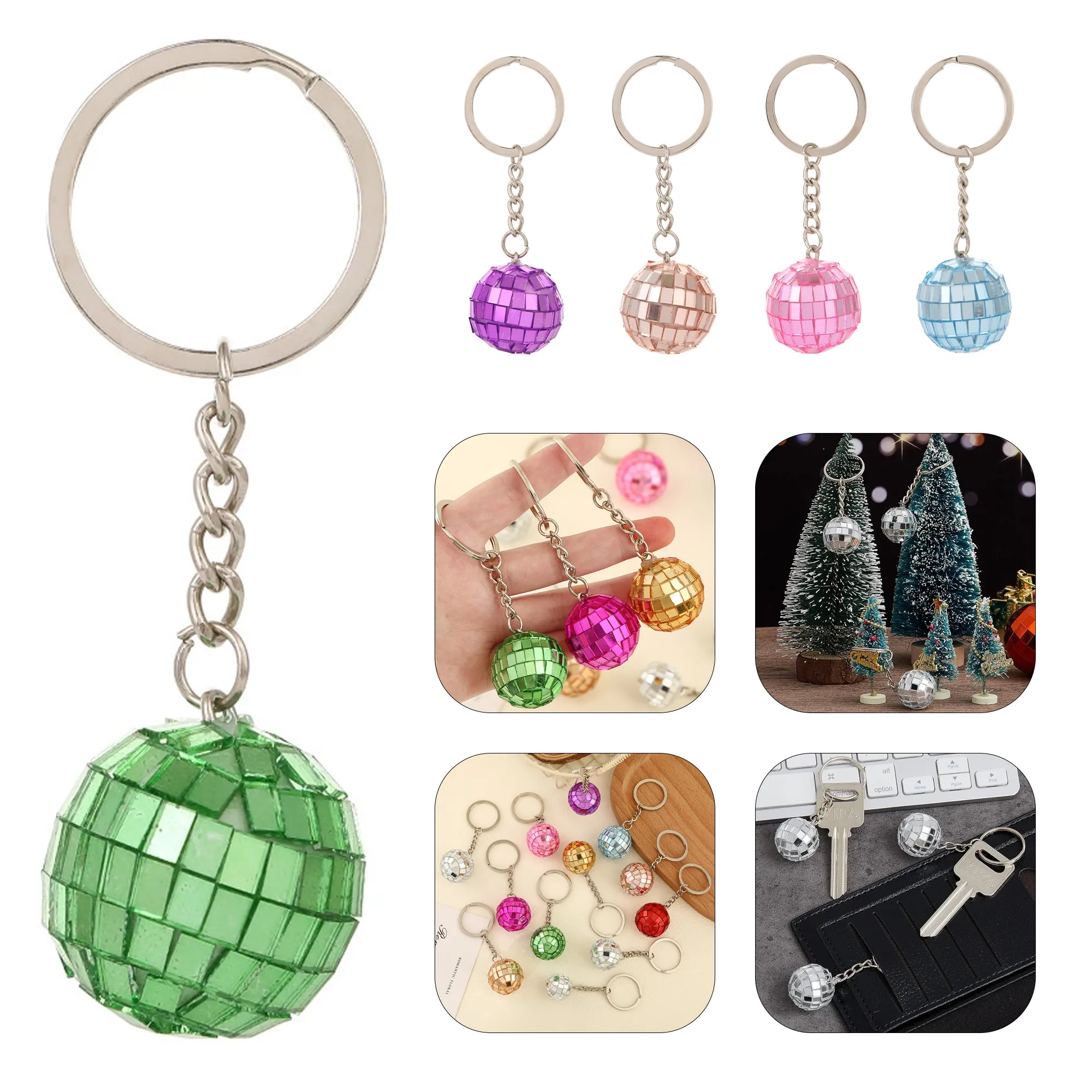 Mirrored Disco Ball Keychain